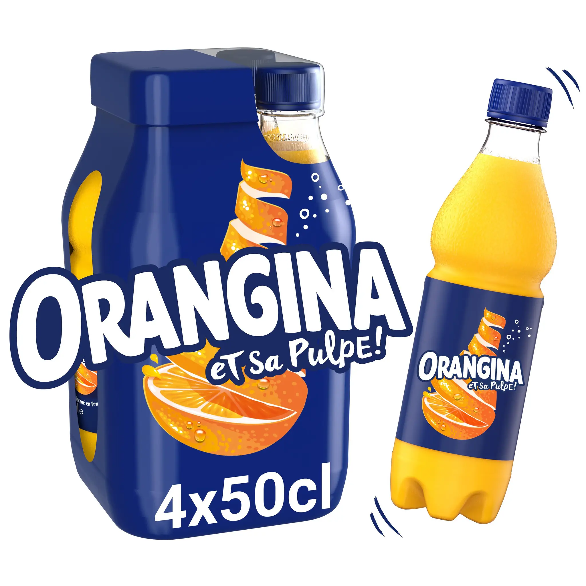 ORANGINA Boisson gazeuse à la pulpe de fruit jaune bouteilles