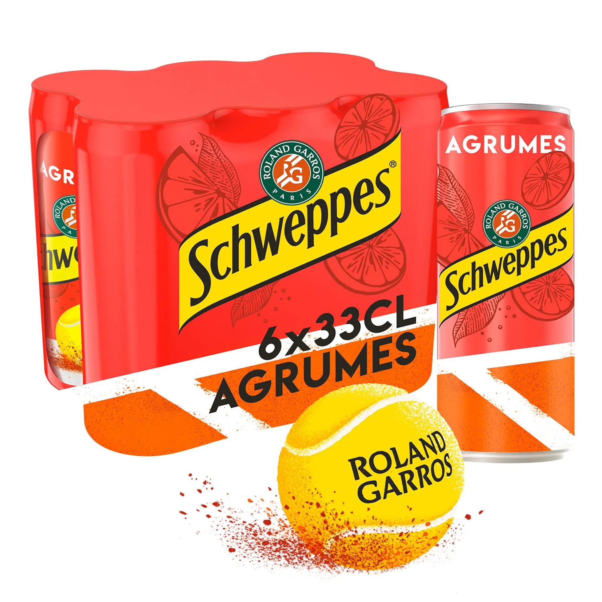 SCHWEPPES Boisson gazeuse saveur Agrumes boîtes