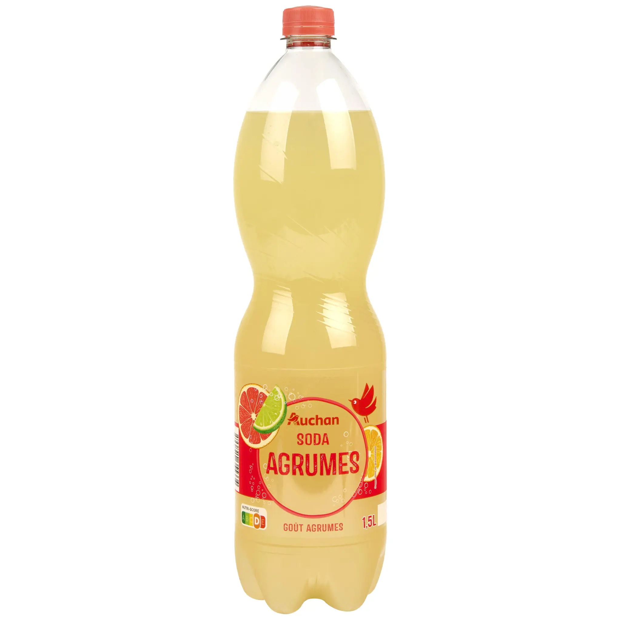 AUCHAN Soda saveur agrumes