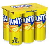 FANTA Boisson gazeuse aromatisée citron frappé boîtes