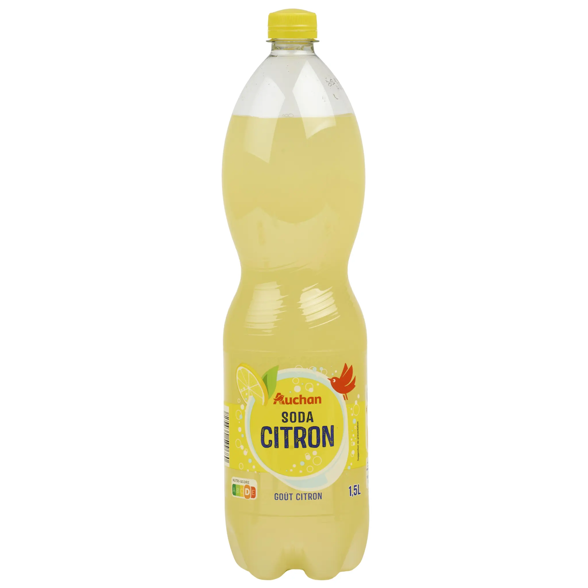 AUCHAN Soda citron sans conservateur