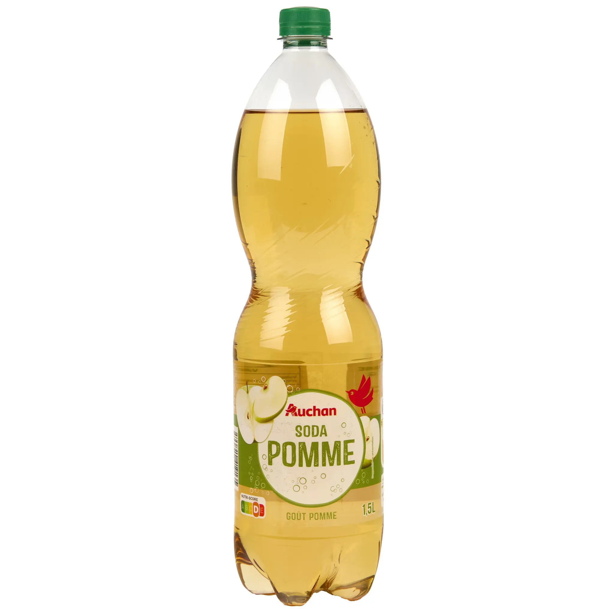 AUCHAN Soda goût pomme
