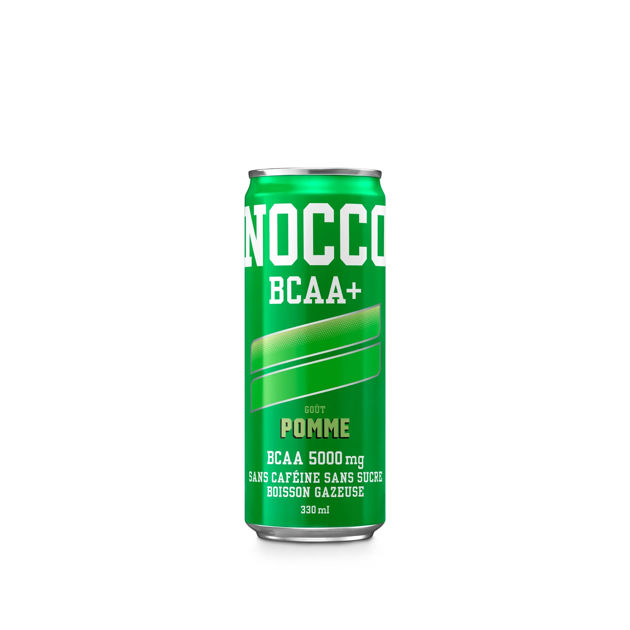 NOCCO Boisson gazeuse enrichie en BCAA+ sans sucre goût pomme