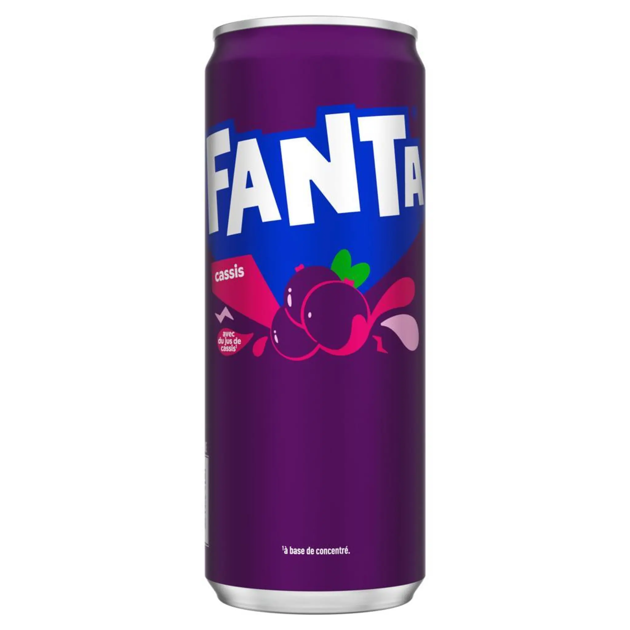 FANTA Boisson gazeuse aromatisée au cassis boîte