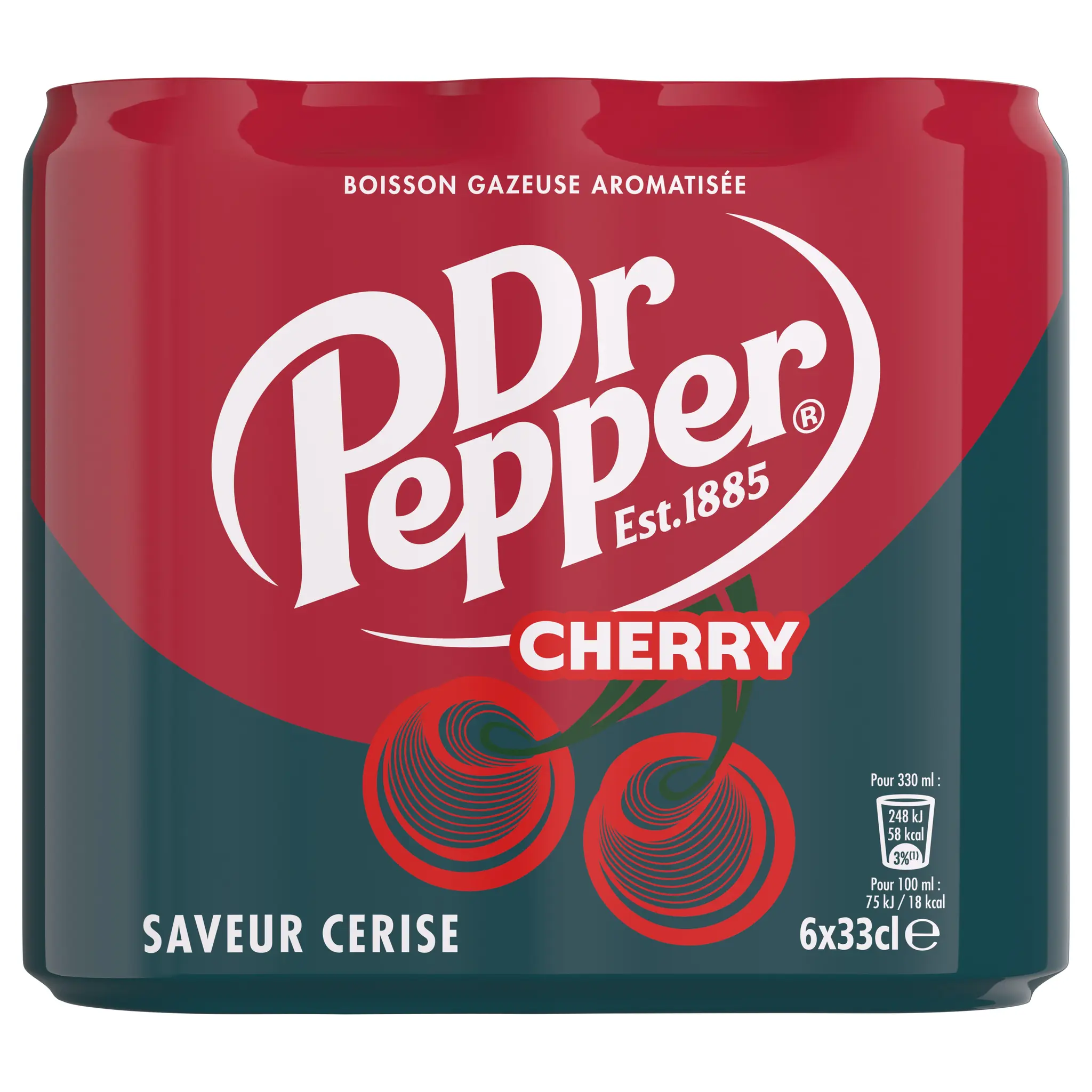 DR PEPPER Boisson gazeuse saveur cerise boîtes