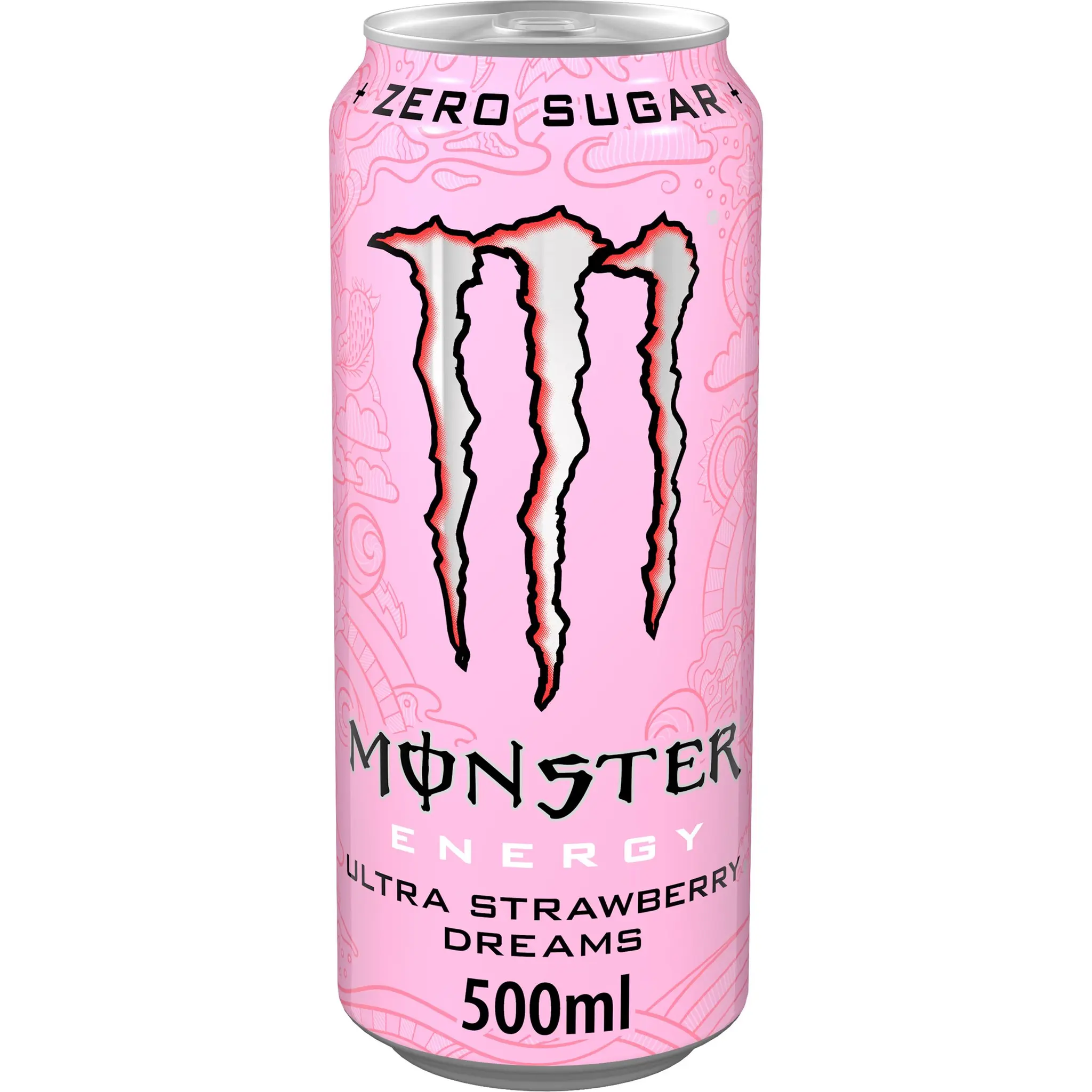MONSTER Boisson énergisante gazeuse saveur fraise sans sucre