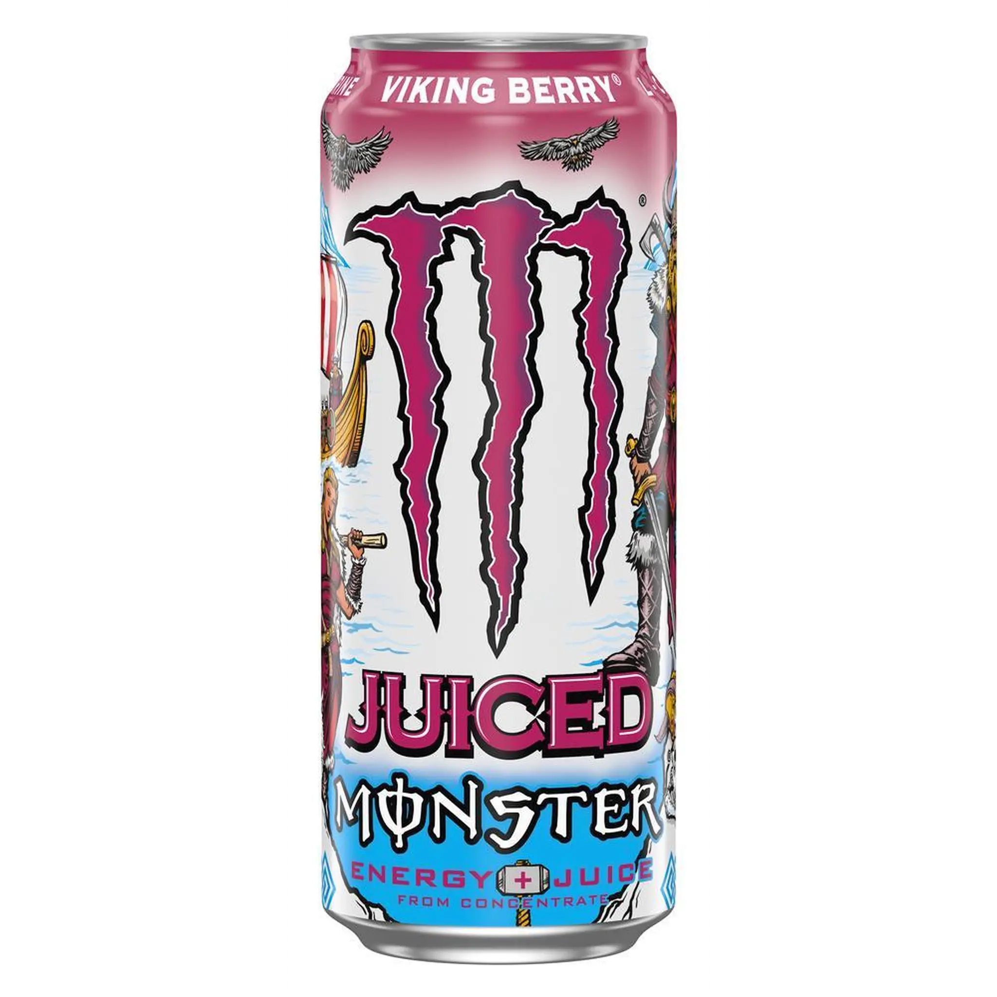 MONSTER ENERGY Boisson énergisante gazeuse Viking Berry enrichie en vitamines B boîte