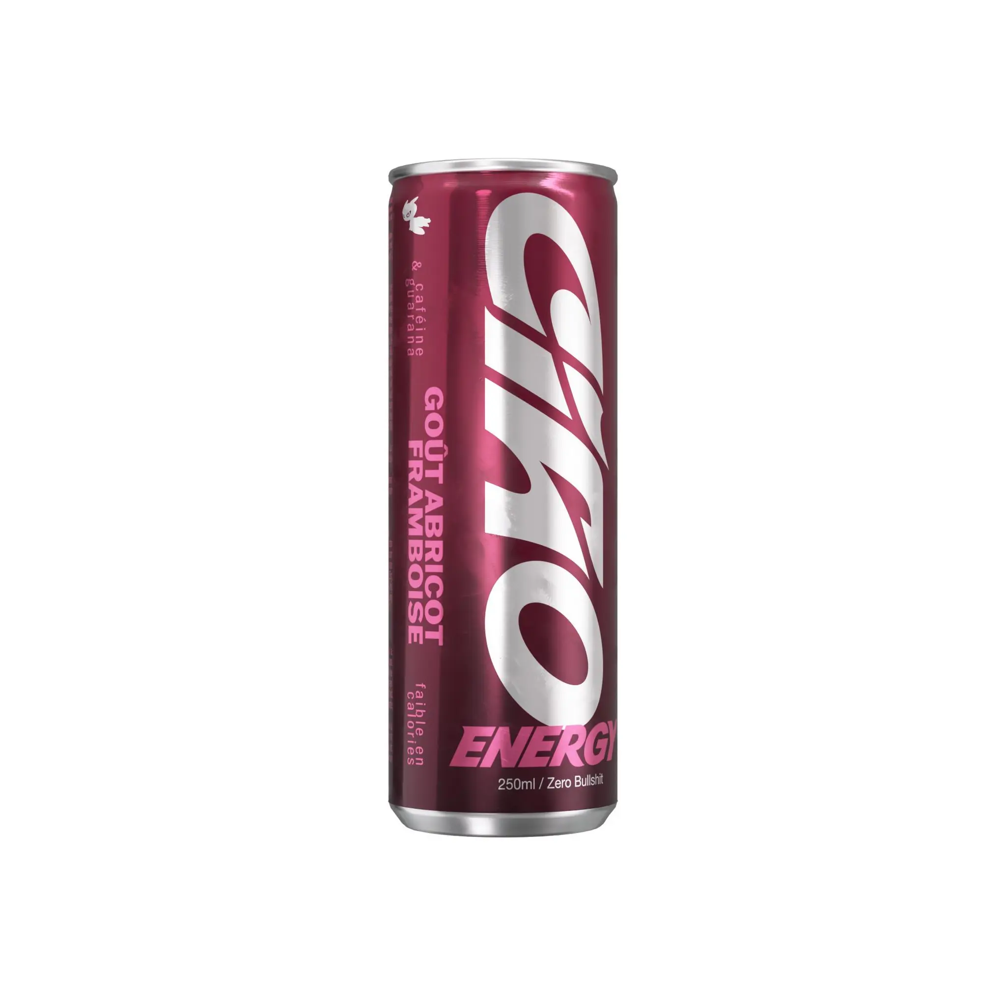 CIAO ENERGY Boisson énergisante gazeuse saveur abricot et framboise boîte