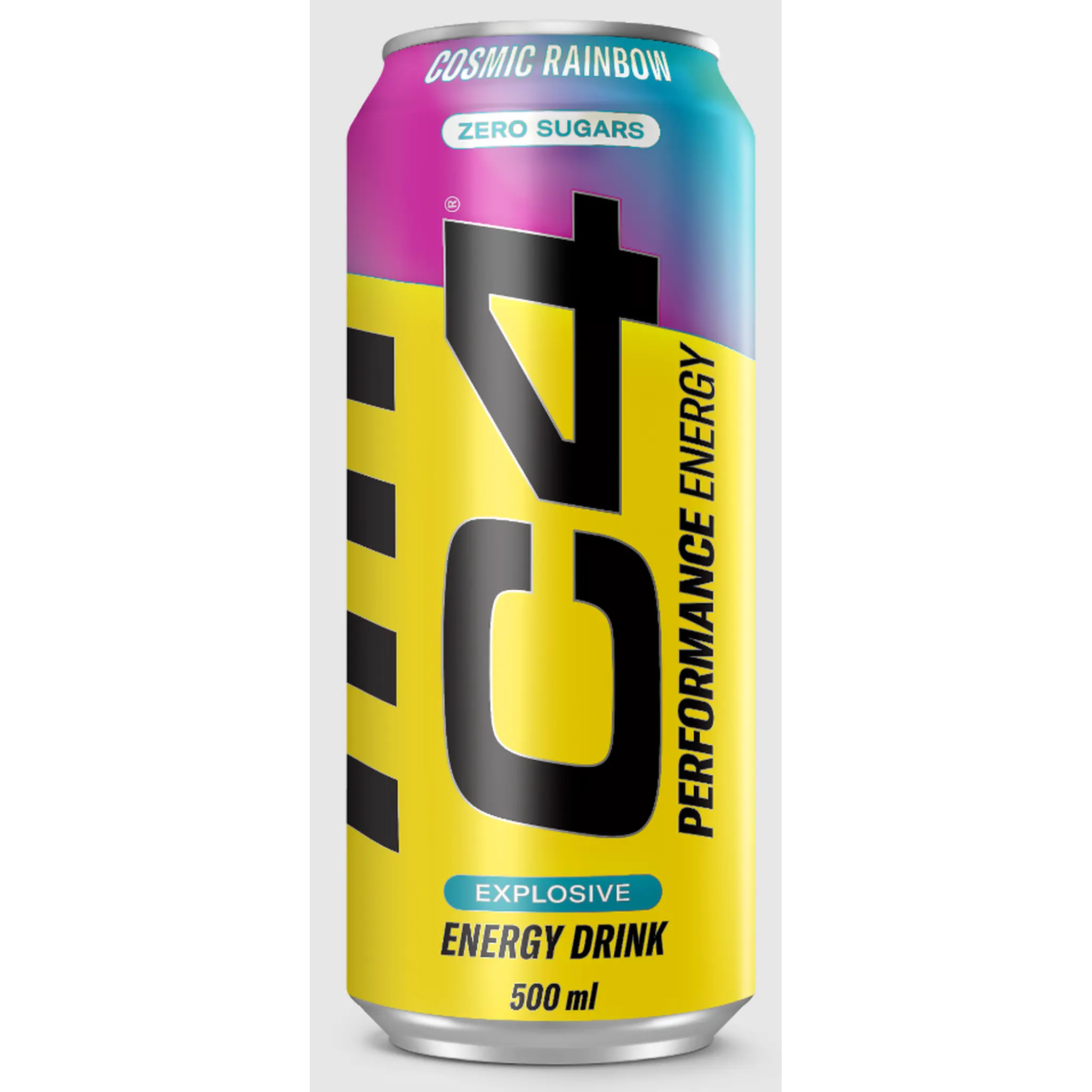C4 ENERGY Boisson énergisante cosmic rainbow sans sucres boîte