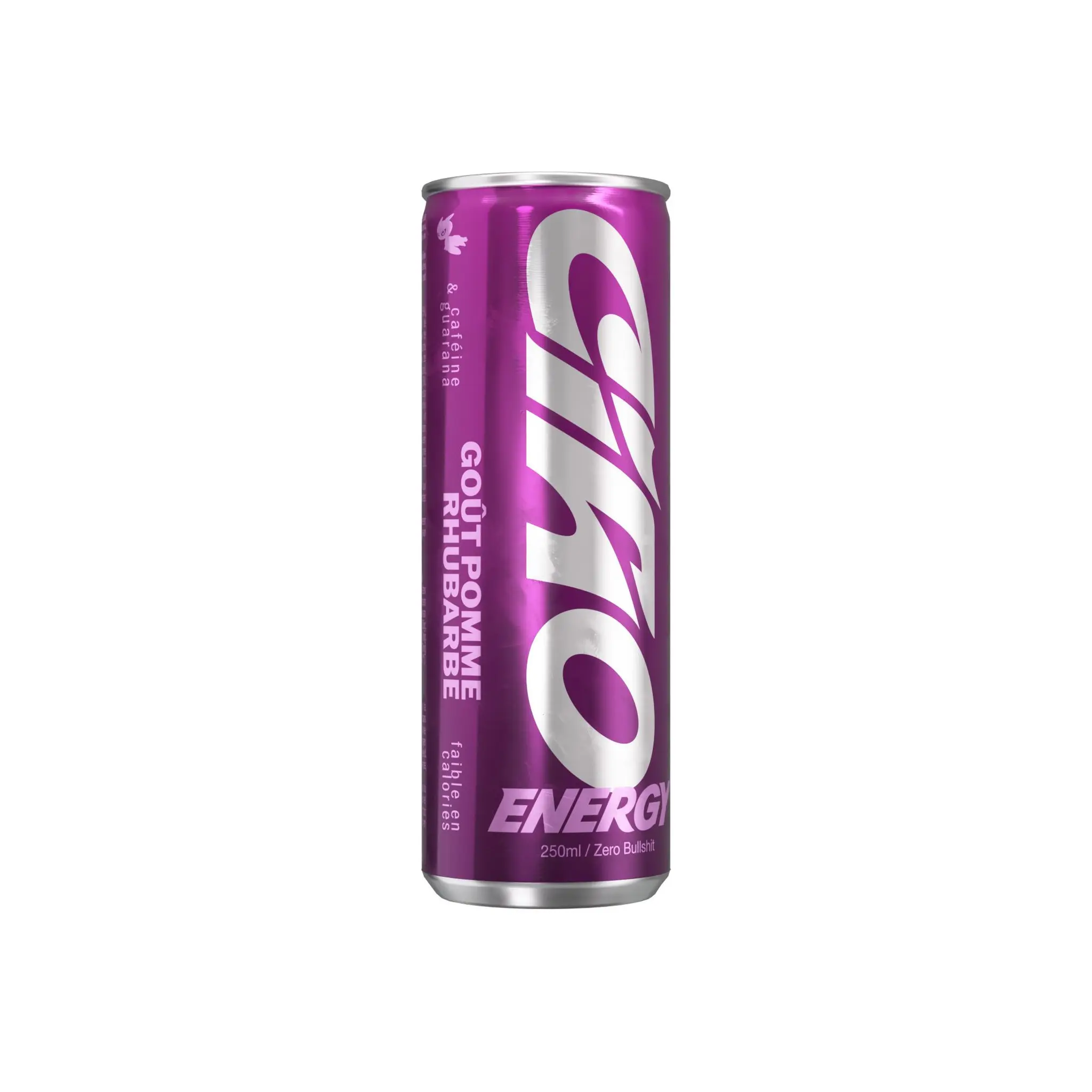 CIAO ENERGY Boisson énergisante gazeuse saveur pomme et rhubarbe boîte