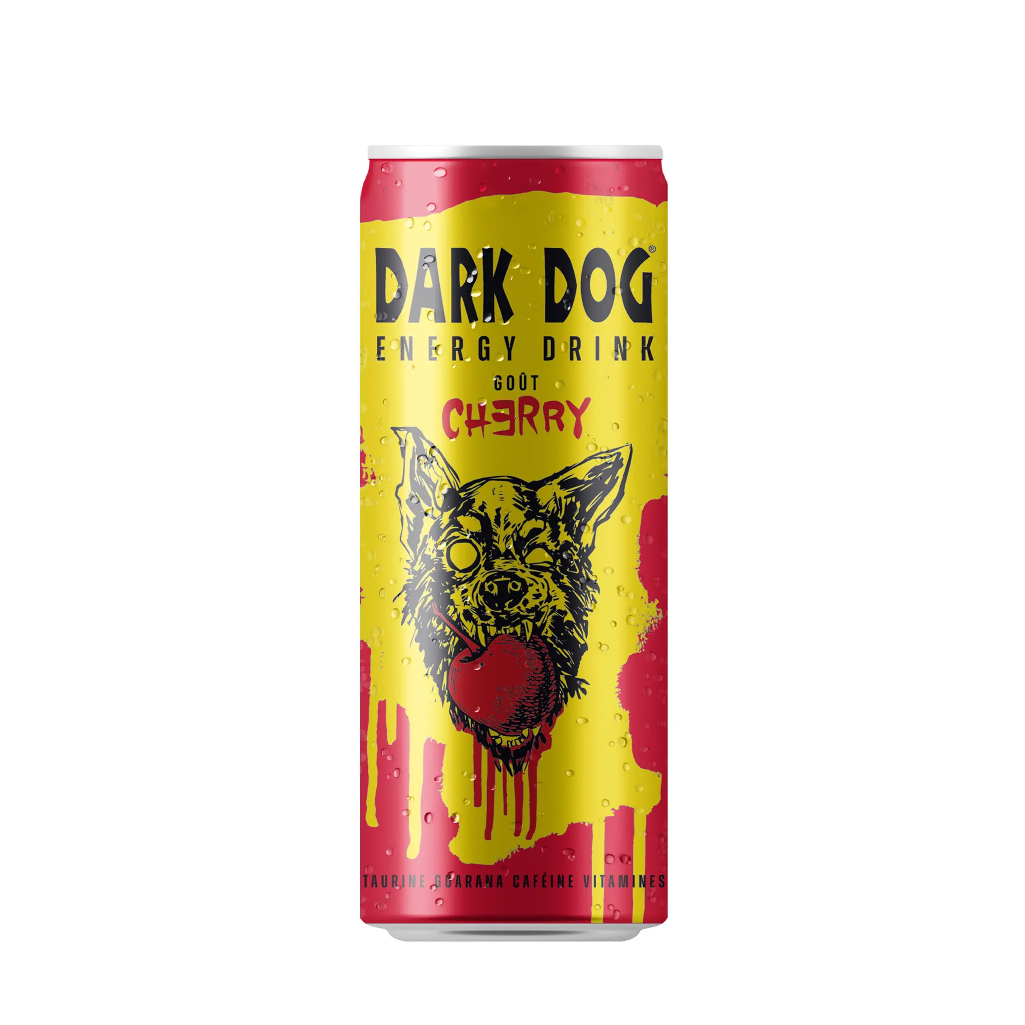 DARK DOG Boisson énergisante au guarana goput cherry