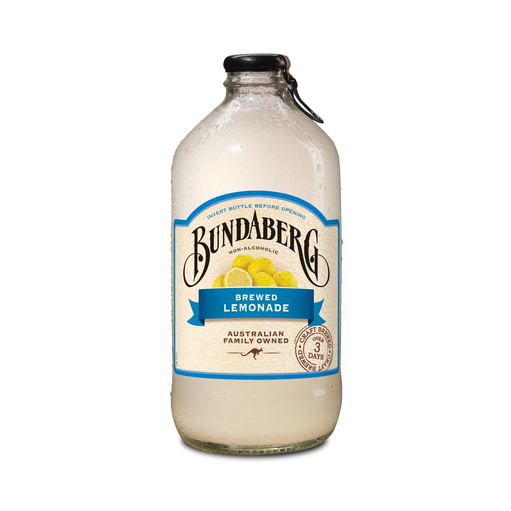 BUNDABERG Boisson gazeuse sans alcool aromatisée au citron bouteille en verre