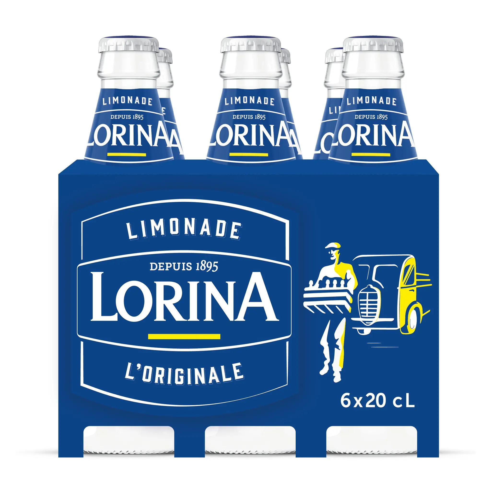 LORINA Limonade finement pétillante bouteilles verre