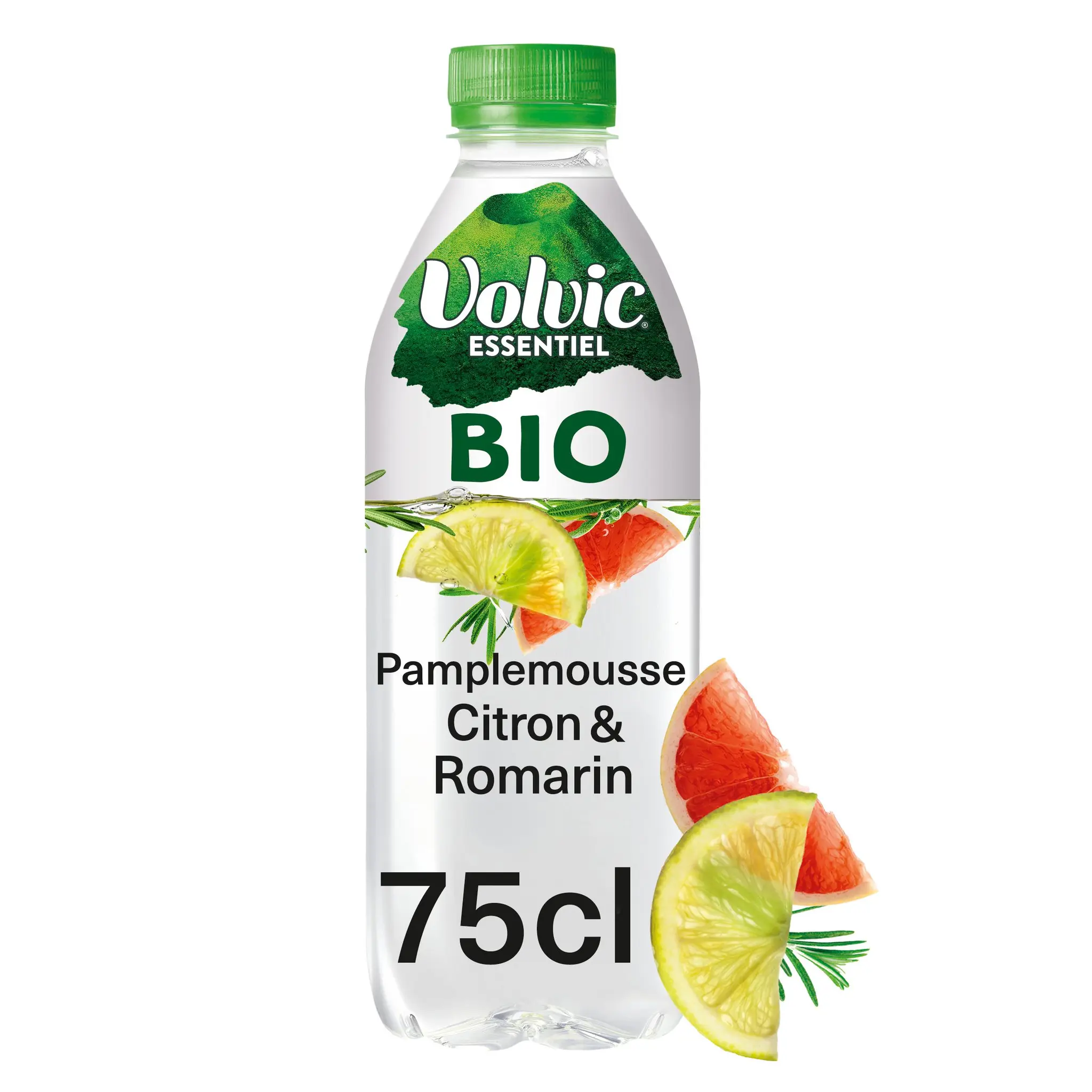 VOLVIC Essentiel Eau aromatisée citron pamplemousse romarin bio