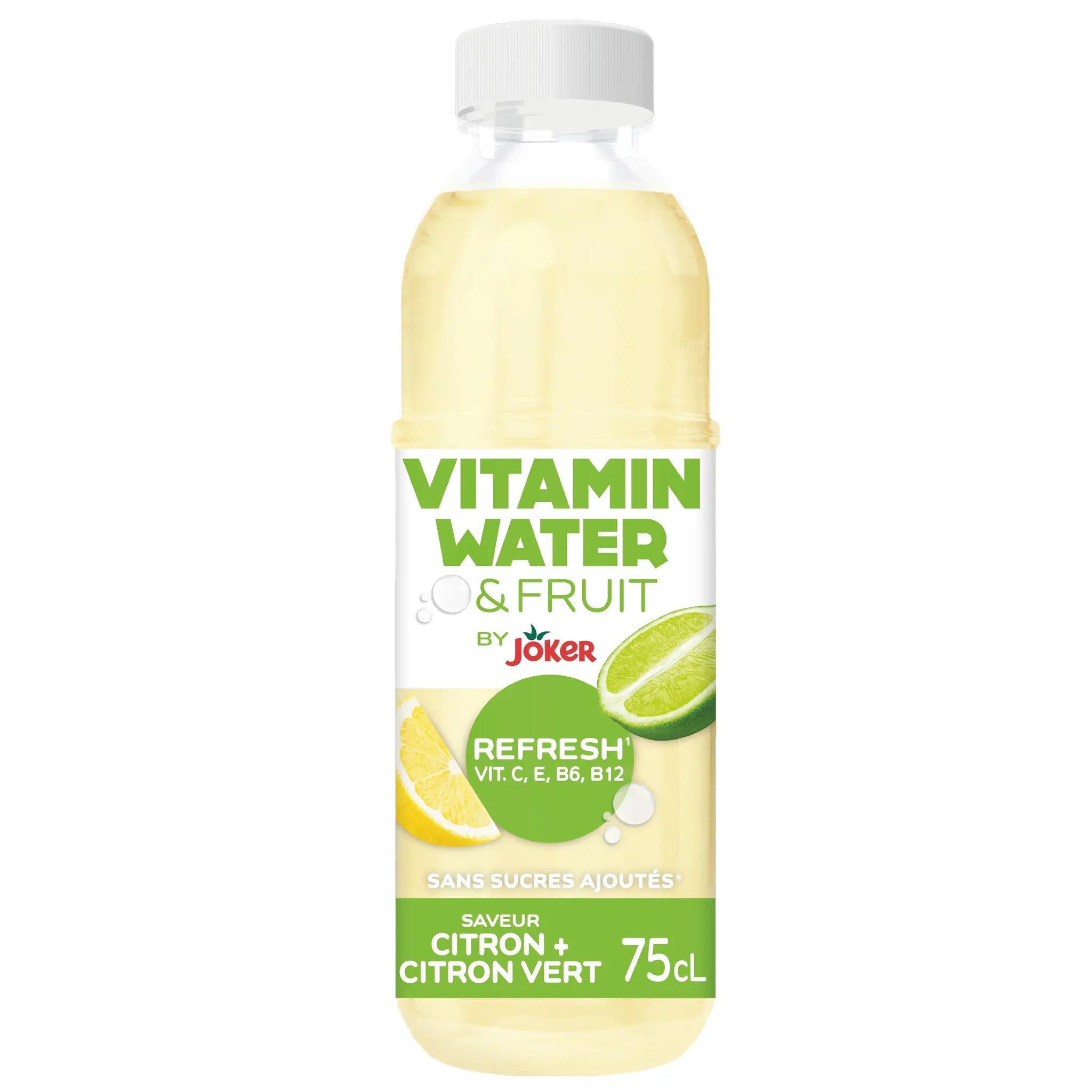 VITAMIN WATER & FRUIT Boisson rafraîchissante au citron et citron vert