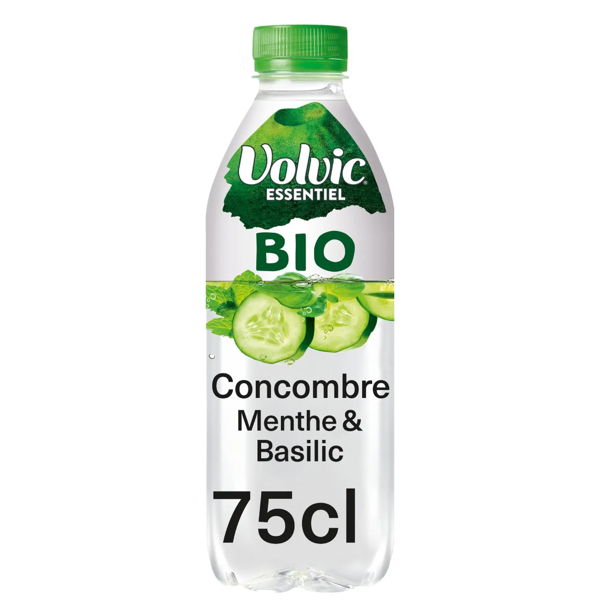VOLVIC Eau aromatisée concombre menthe basilic bio