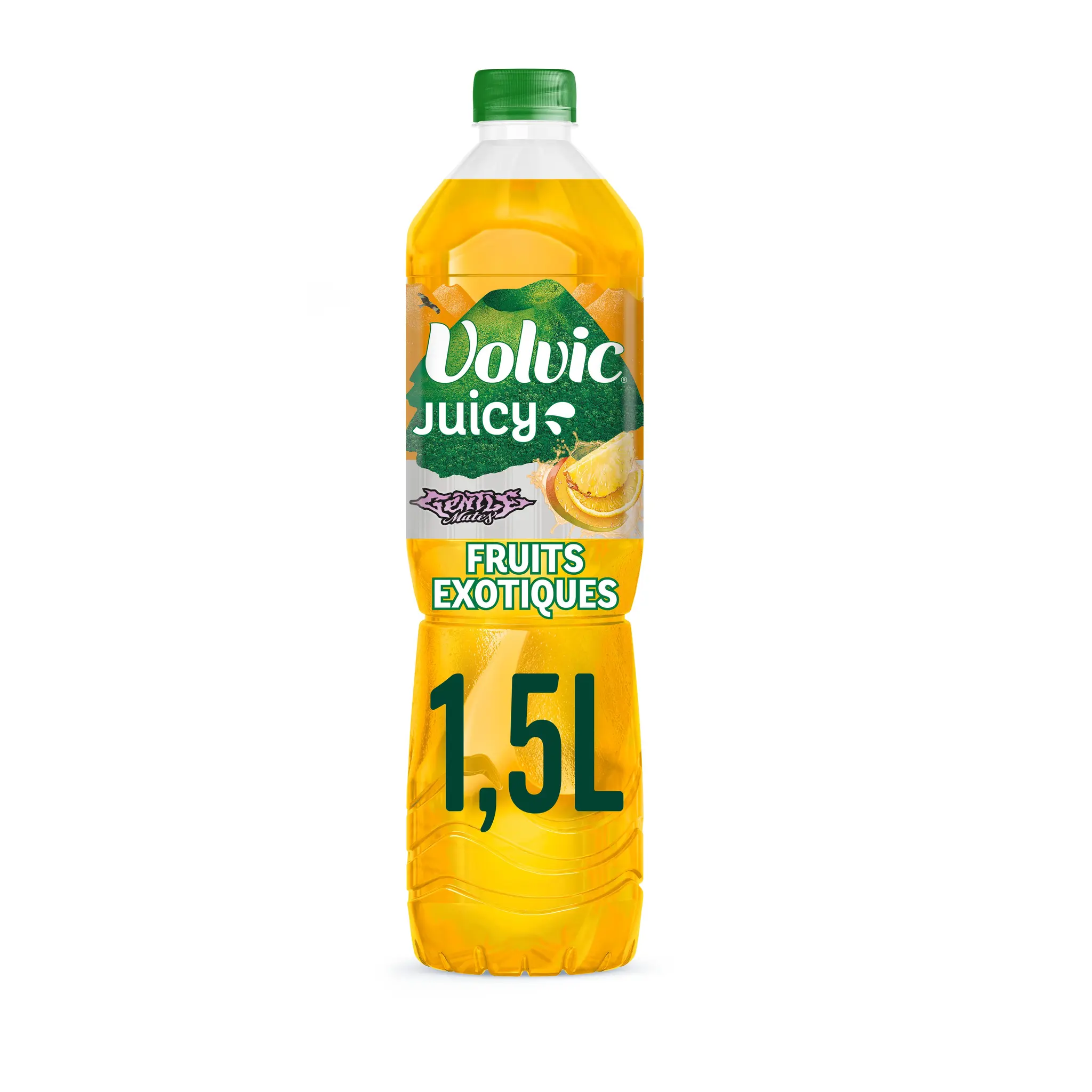 VOLVIC Eau aromatisée juicy au jus de mangue ananas 1,5l