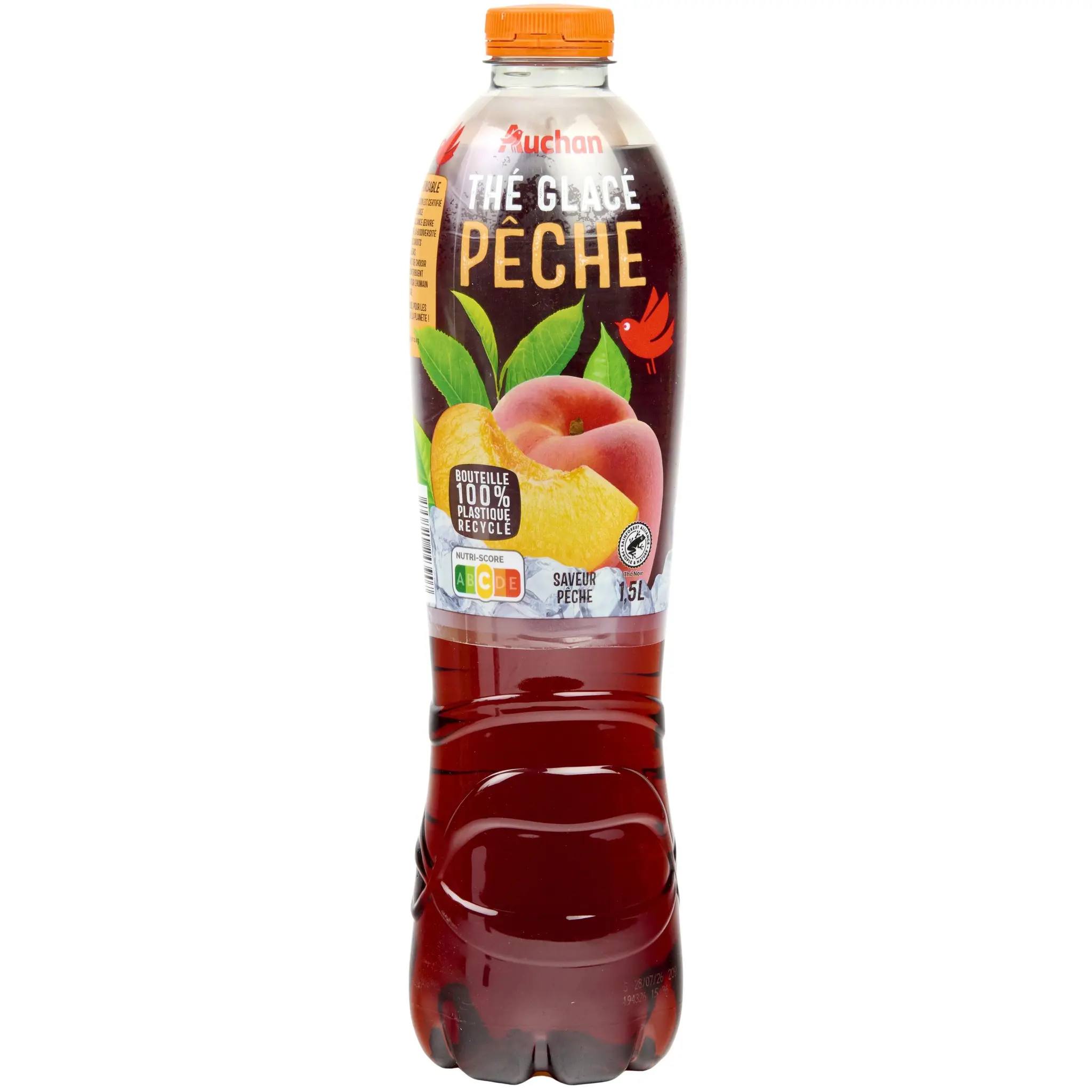 AUCHAN Thé glacé à la pêche
