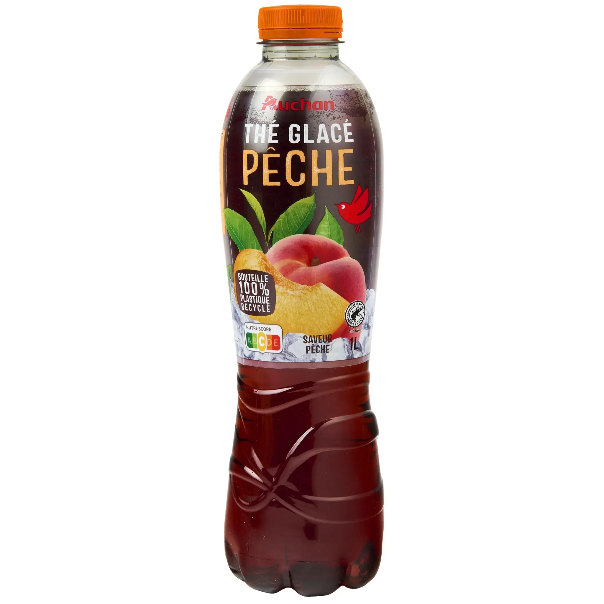 AUCHAN Thé glacé aromatisé à la pêche