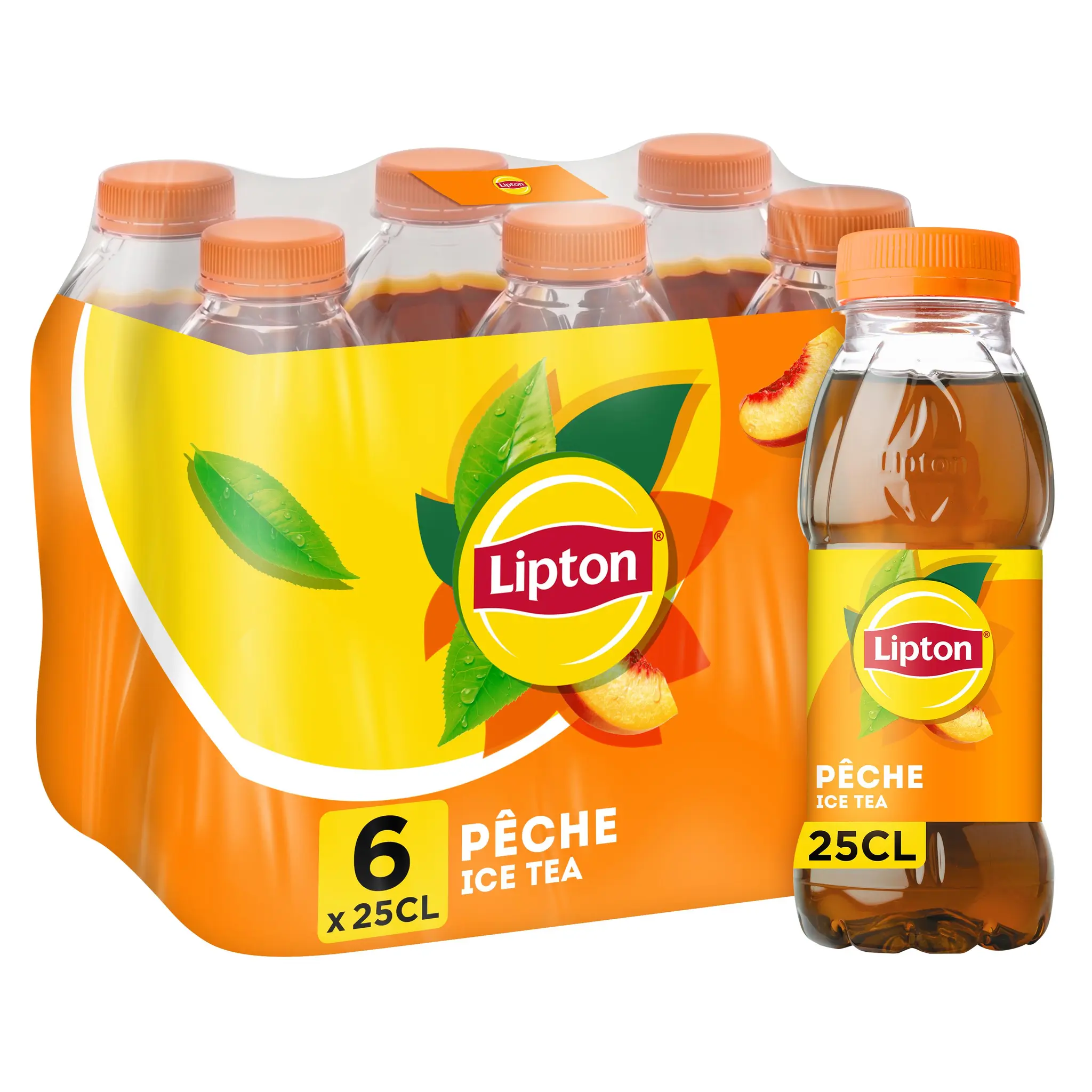 LIPTON ICE TEA Thé glacé saveur pêche bouteilles