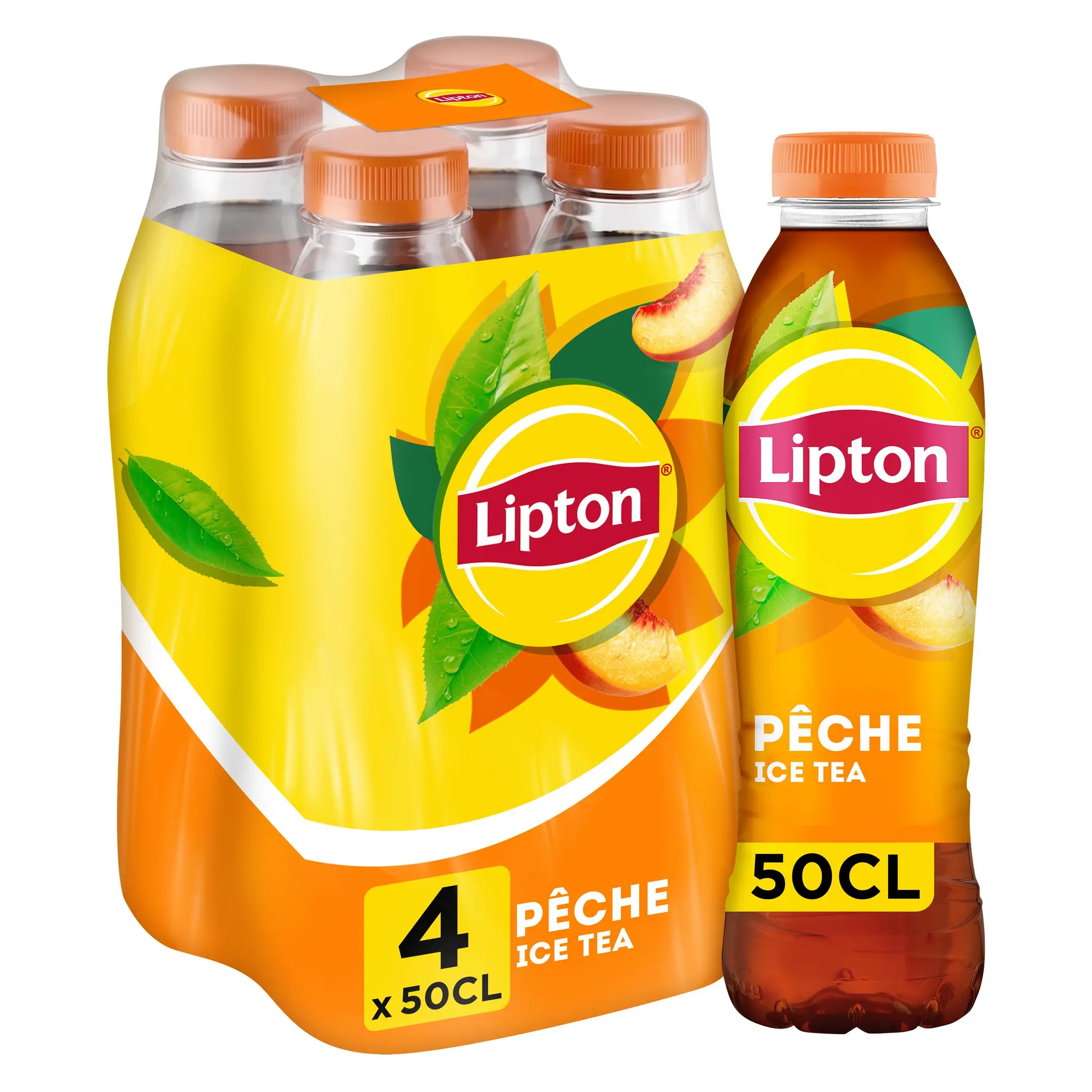 LIPTON ICE TEA Thé glacé saveur pêche bouteilles