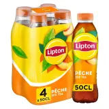 LIPTON ICE TEA Thé glacé saveur pêche bouteilles