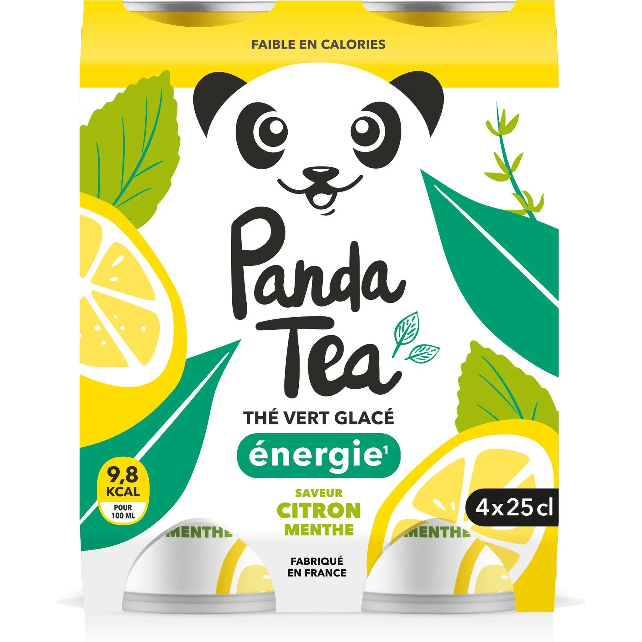 PANDA TEA Thé glacé Boost au citron et menthe boîte