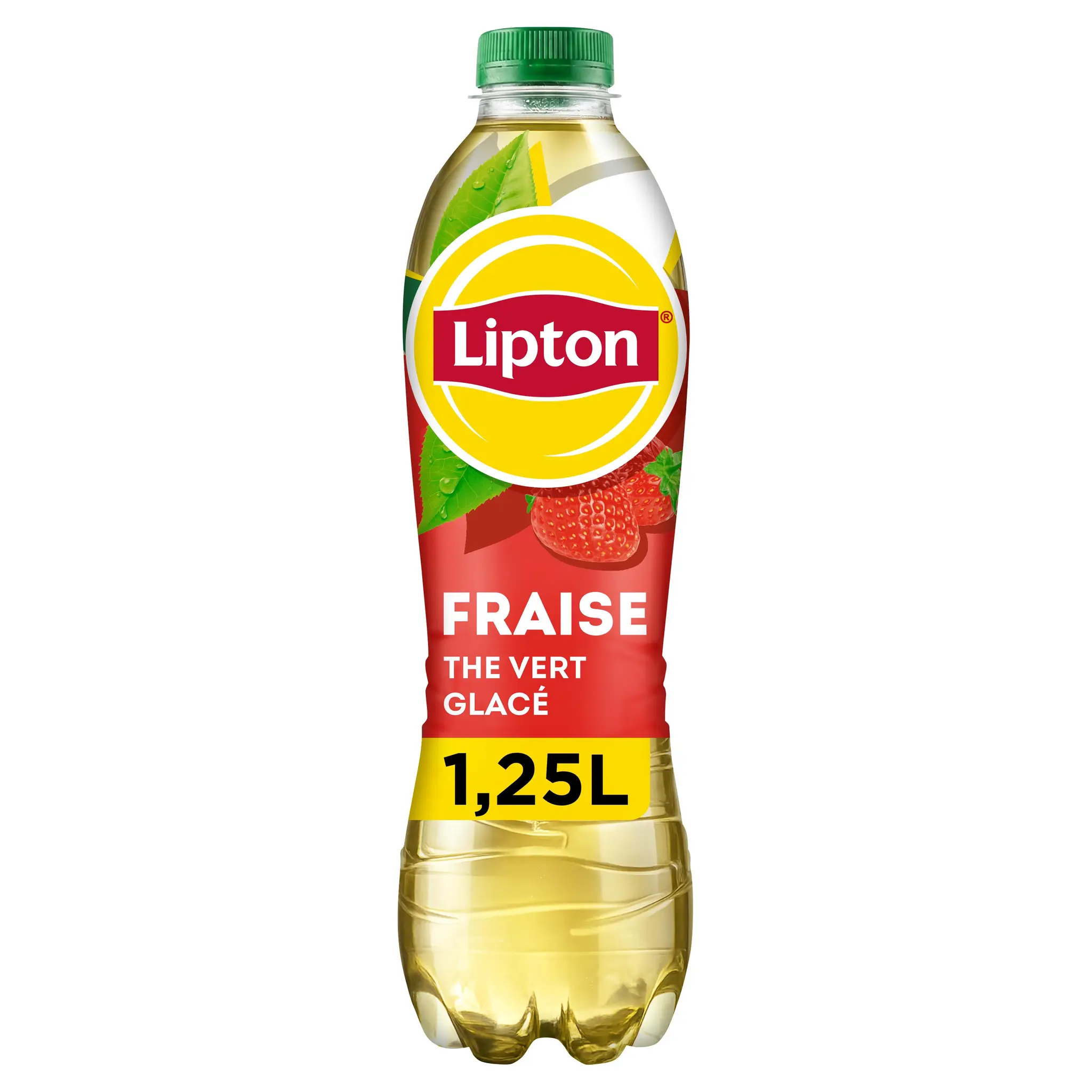 LIPTON Boisson rafraîchissante aux extraits de thé vert goût fraise