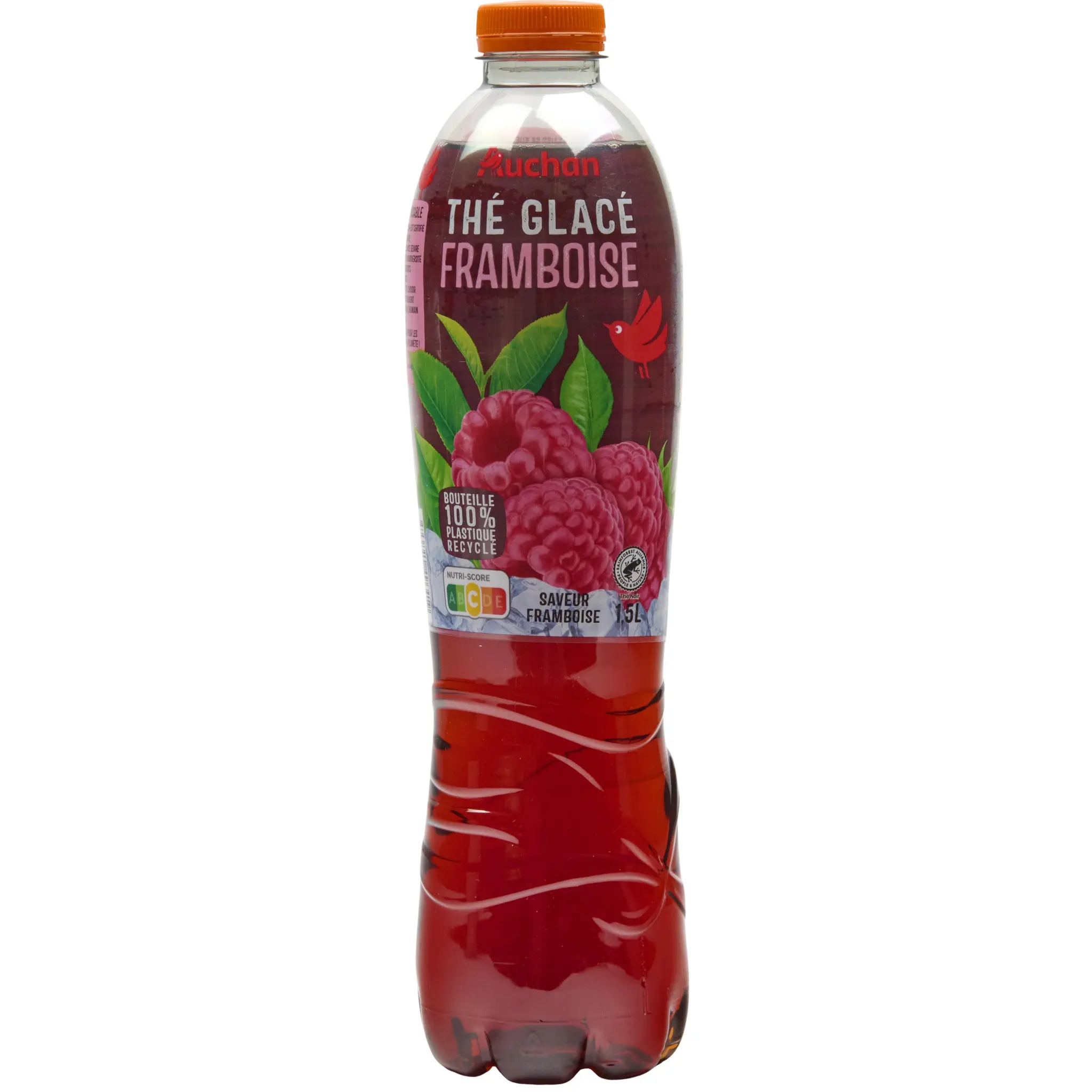 AUCHAN Thé glacé à la framboise