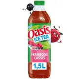 OASIS Ice Tea Boisson aux fruits et thé glacé saveur framboise cassis