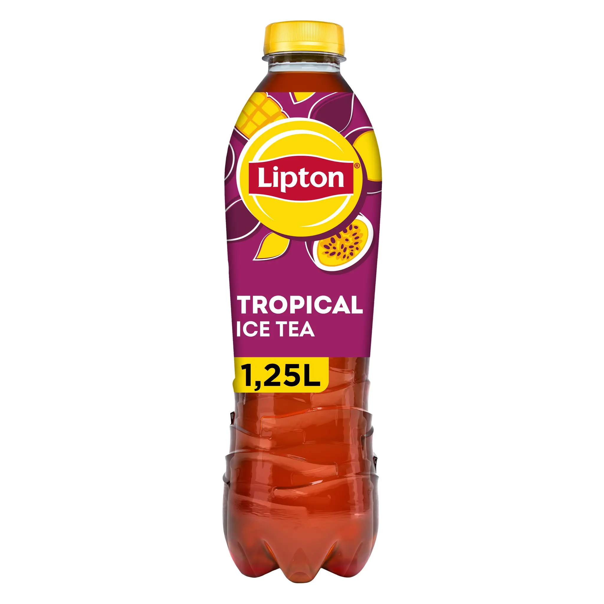 LIPTON Boisson rafraîchissante aux extraits de thé goût tropical mangue et fruit de la passion
