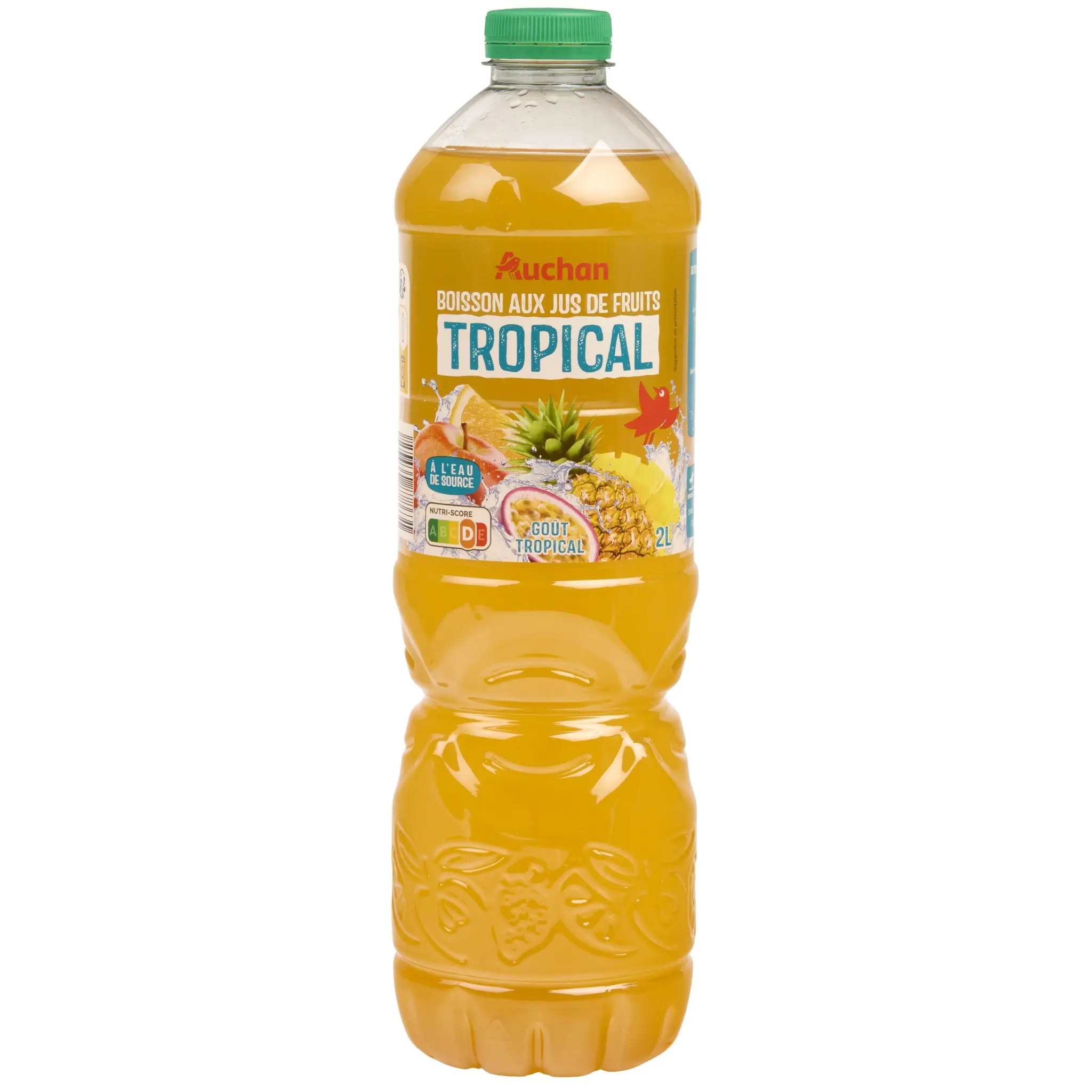 AUCHAN Boisson au jus de fruits goût tropical