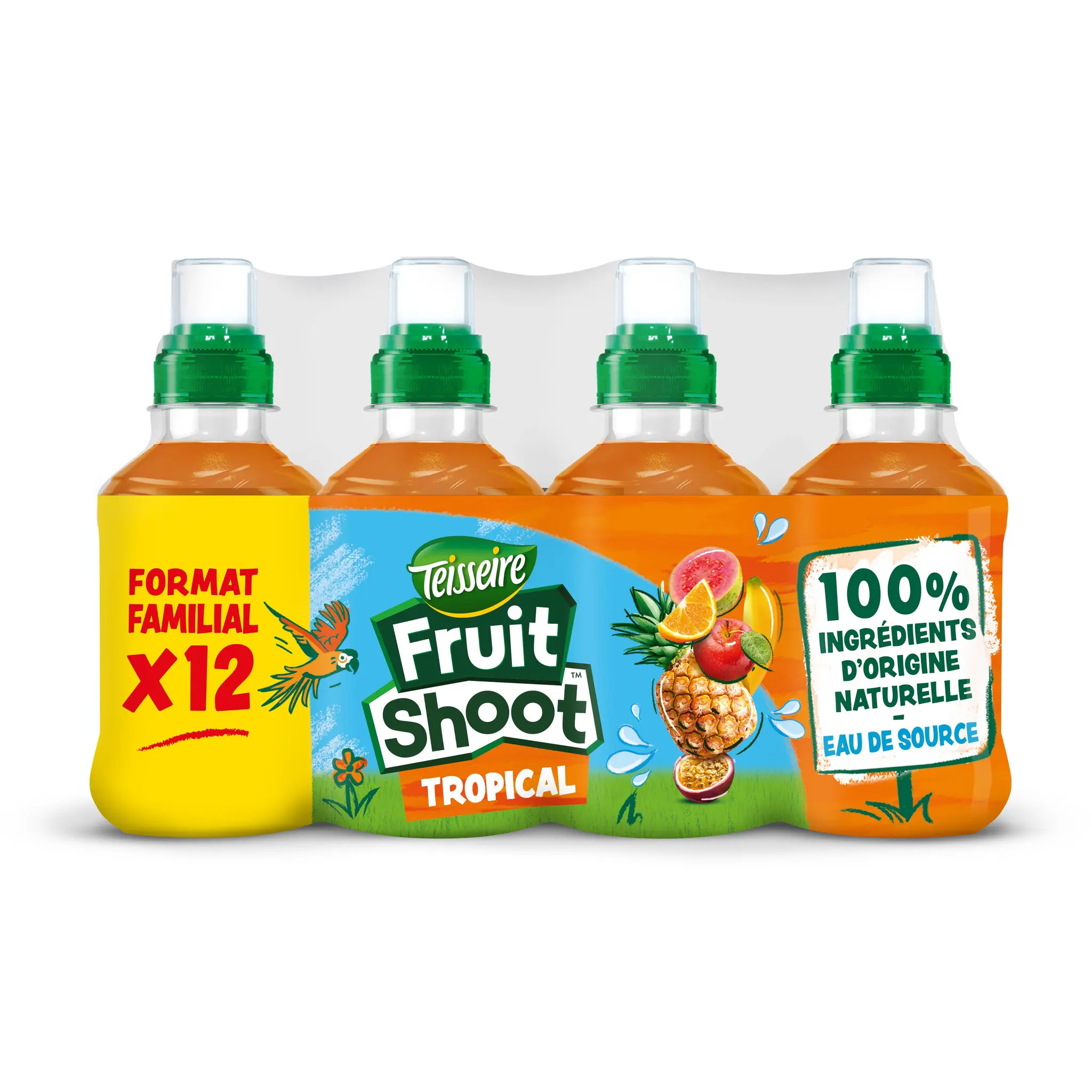TEISSEIRE Boisson Fruit shoot au jus de fruits tropical bouteilles