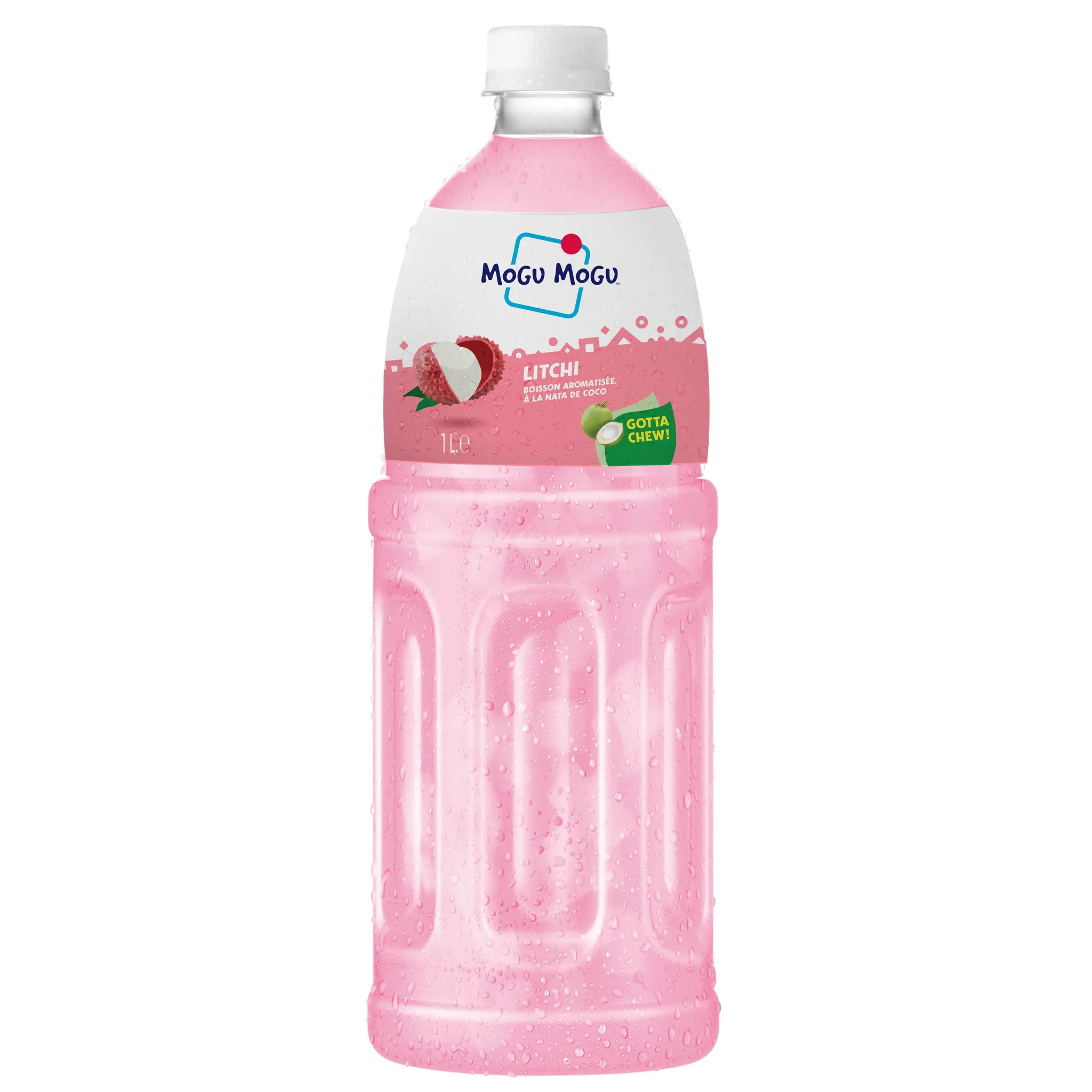 MOGU MOGU Boisson au goût litchi et nata de coco
