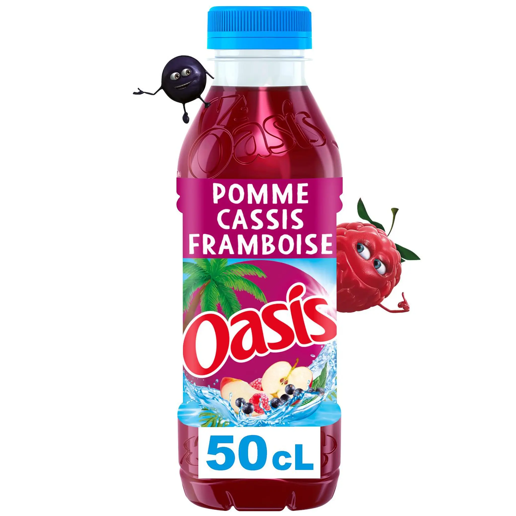 OASIS Boisson aux fruits saveur pomme cassis framboise bouteille