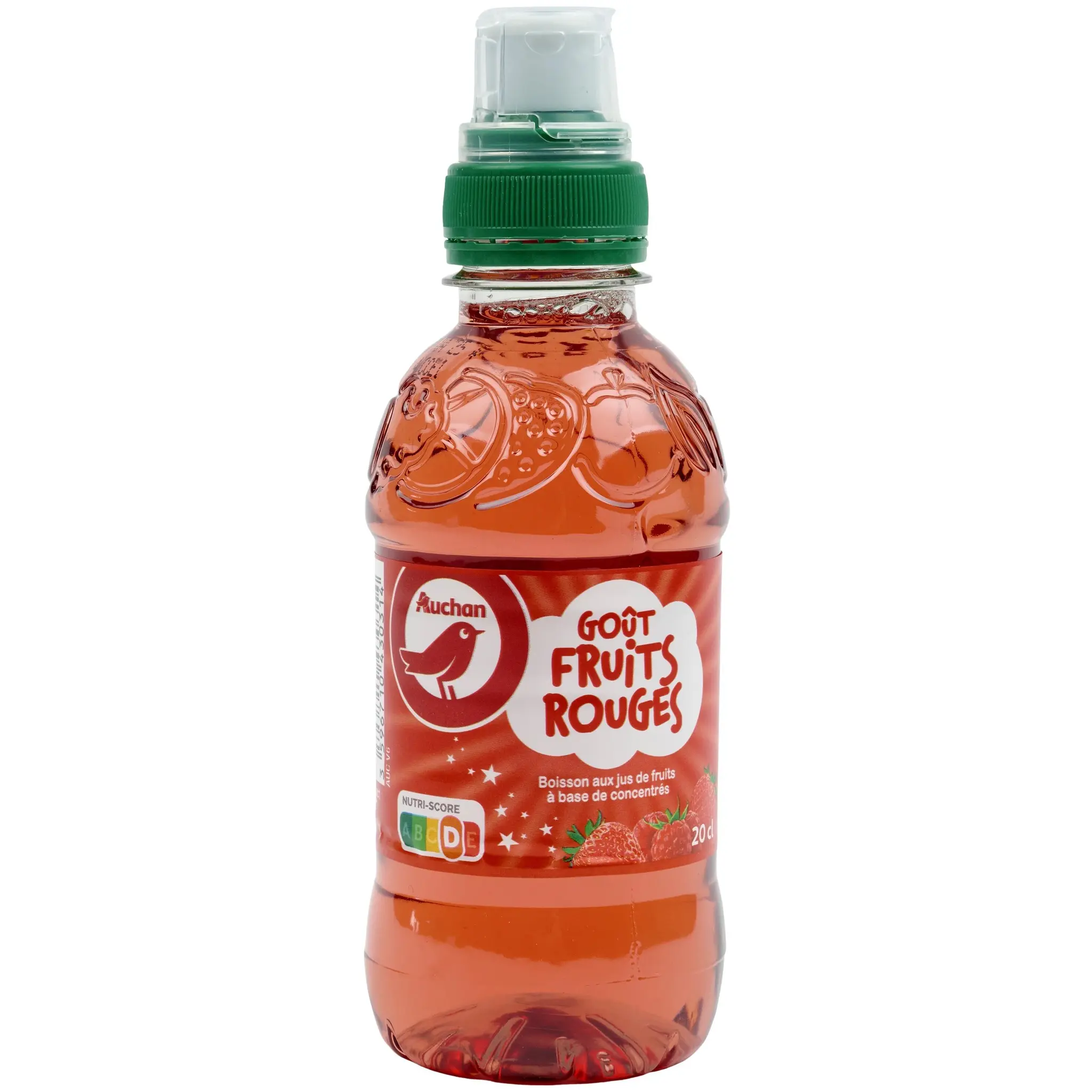 AUCHAN Boisson aux fruits rouges