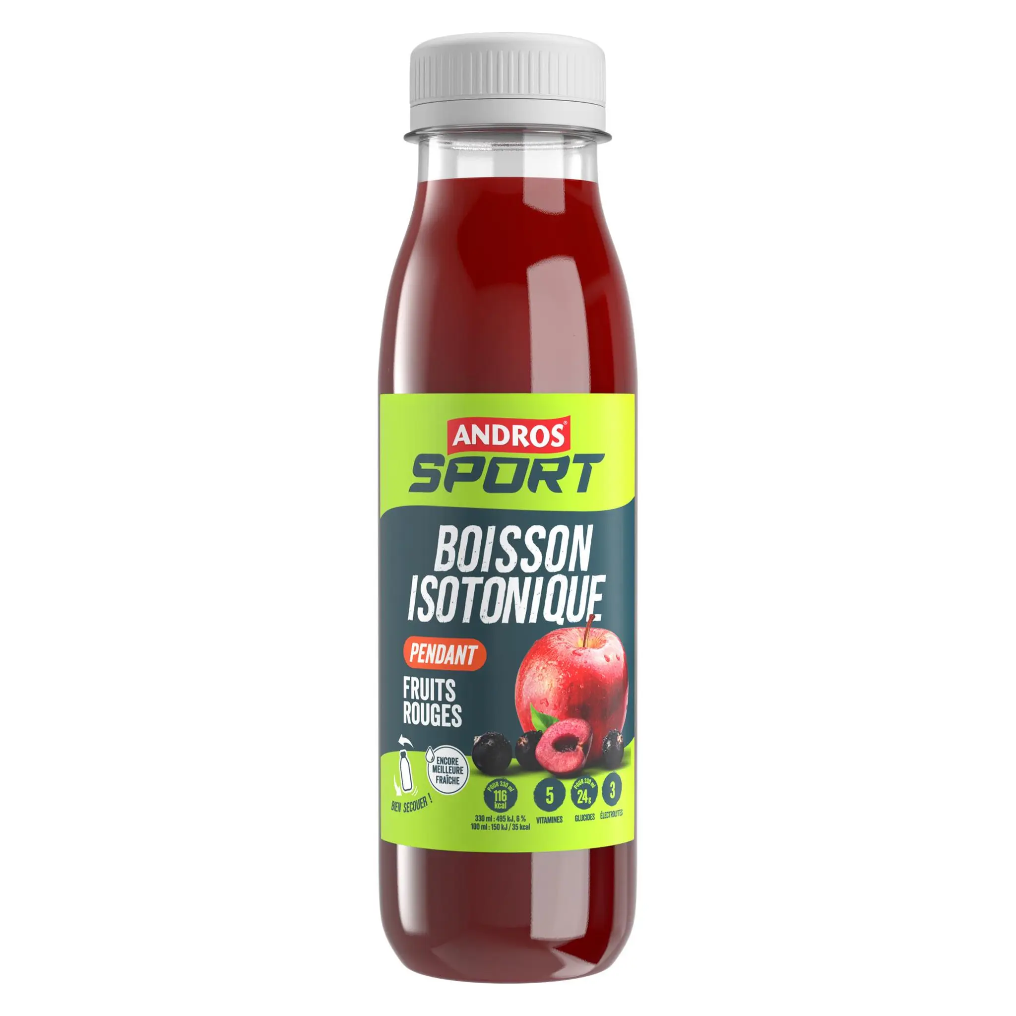 ANDROS Sport boisson isotonique aux fruits rouges