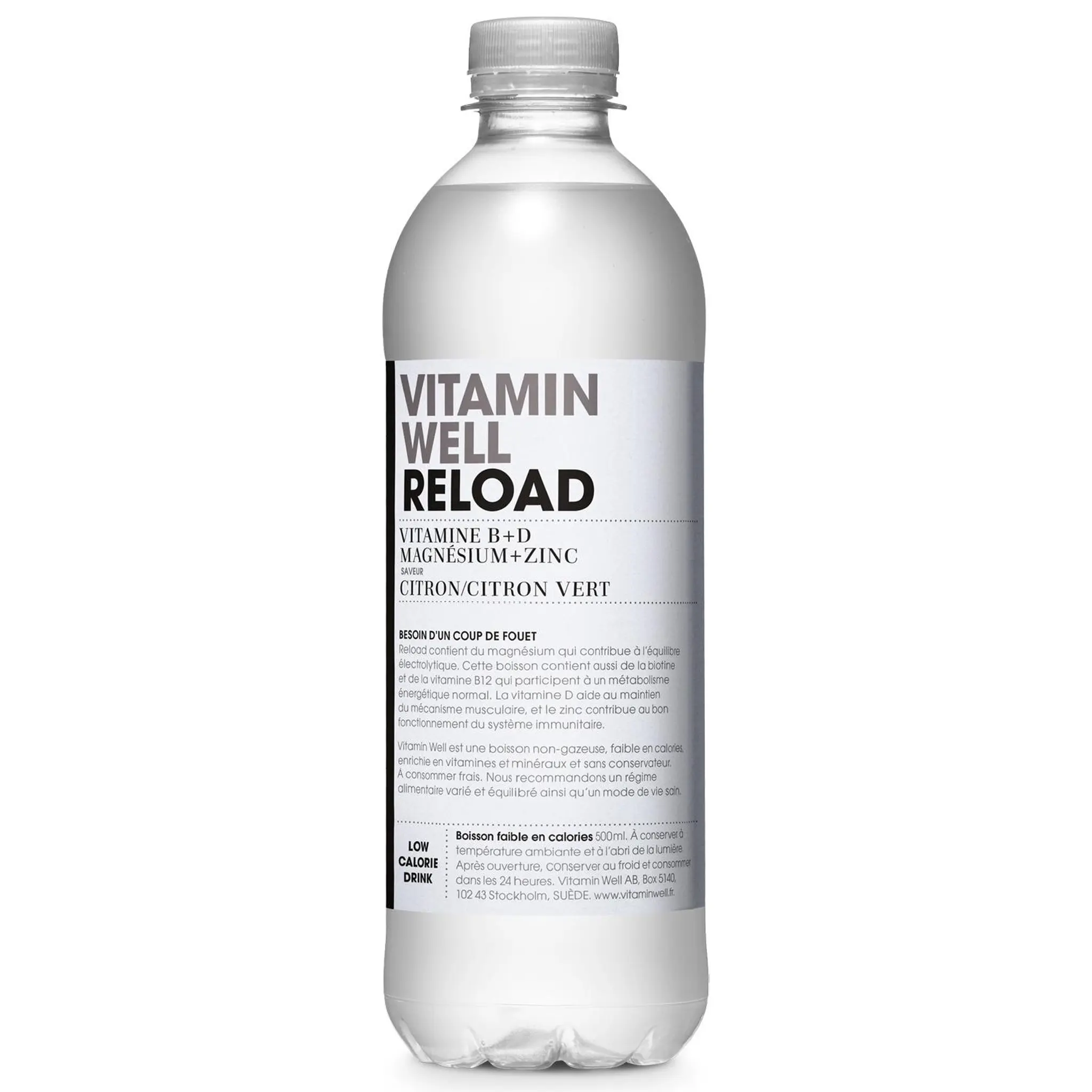 VITAMIN WELL Boisson vitaminée Reload saveur citron citron vert