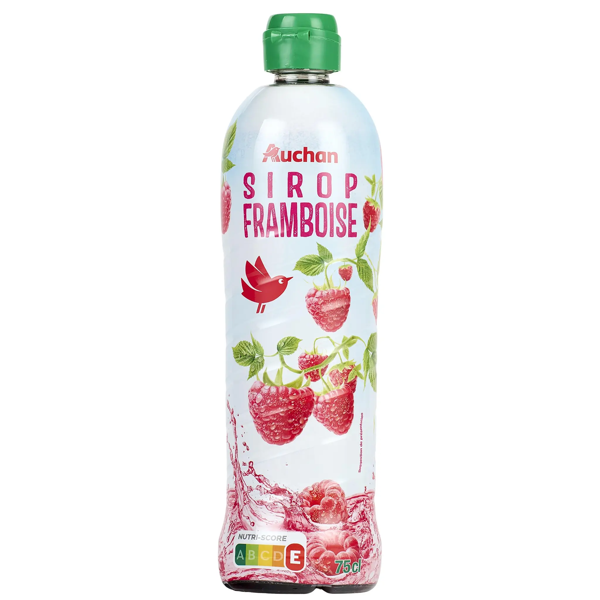 AUCHAN Sirop de framboise bidon plastique