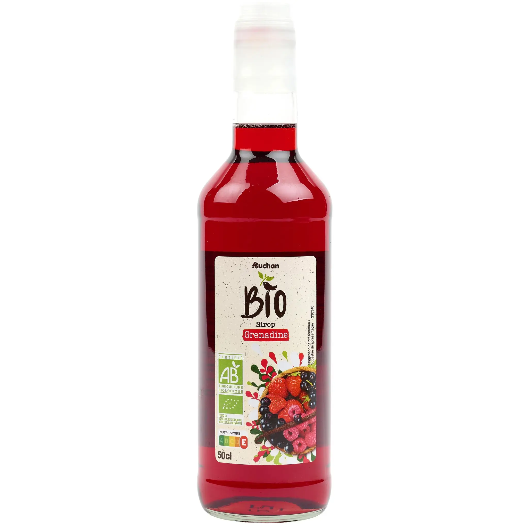 AUCHAN BIO Sirop de grenadine