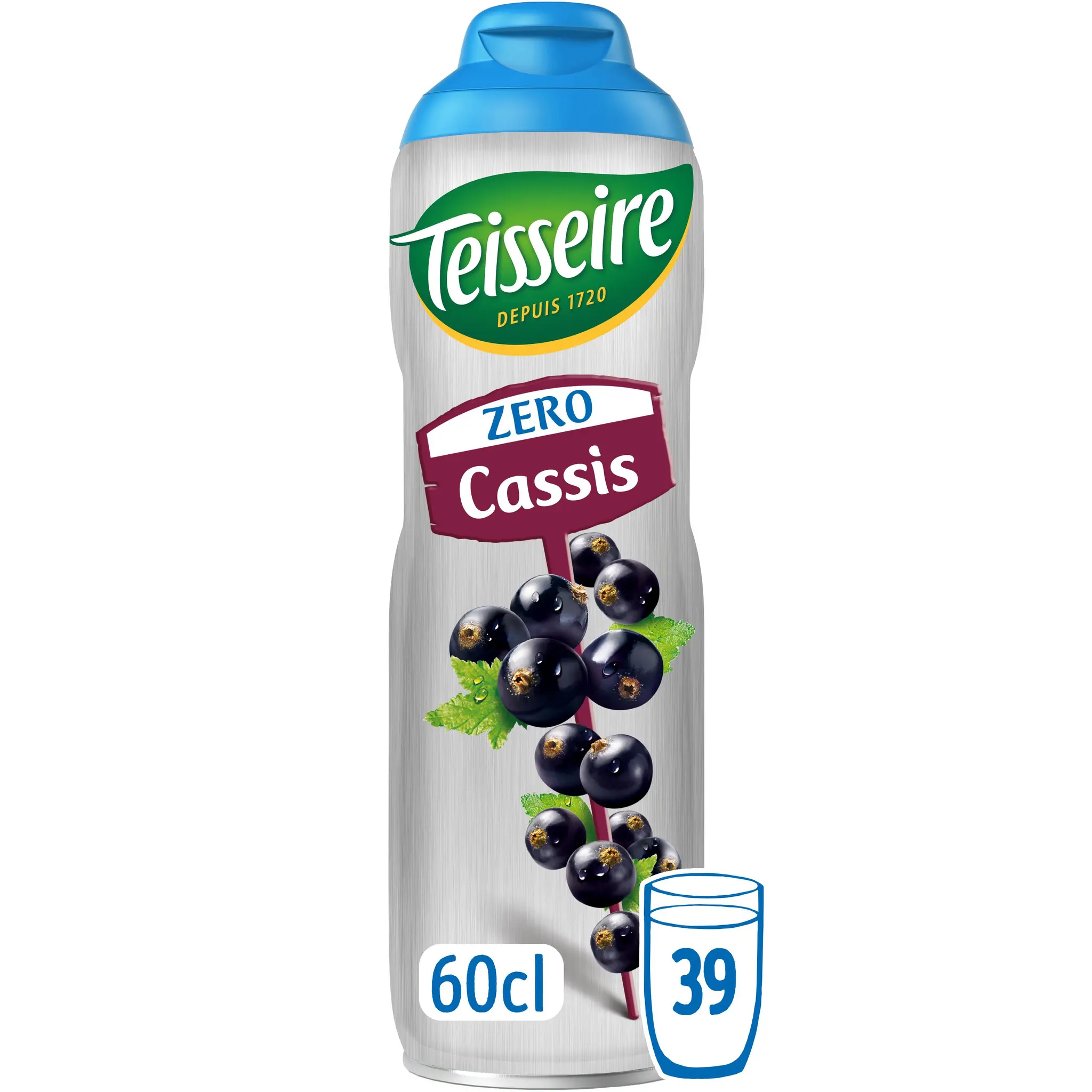 TEISSEIRE Sirop de cassis sans sucre