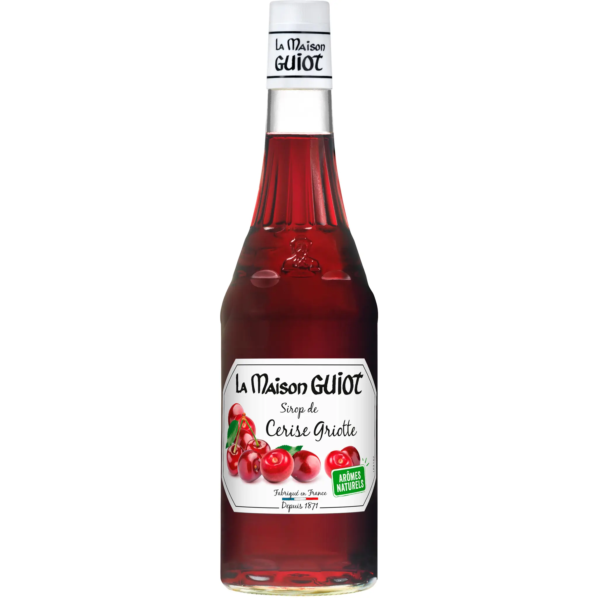 LA MAISON GUIOT Sirop de cerise griotte bouteille verre