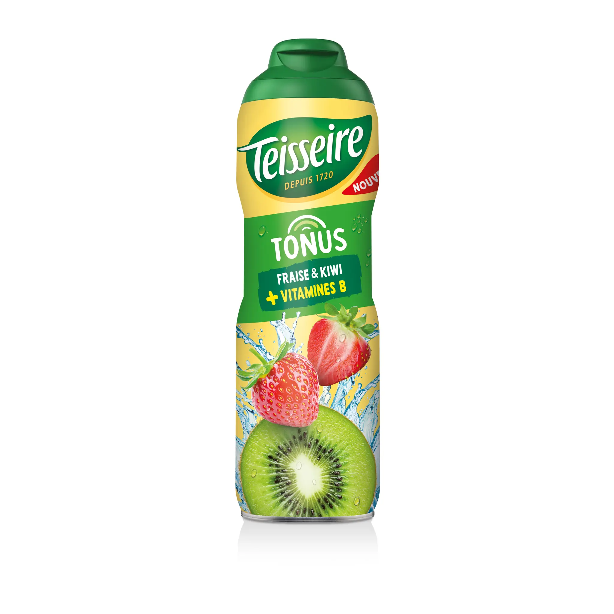 TEISSEIRE Sirop de fraise & kiwi & vitamine B Tonus