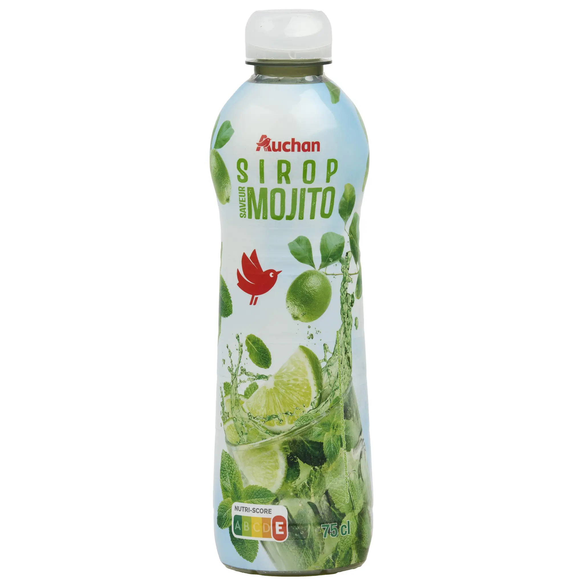 AUCHAN Sirop de mojito bidon plastique