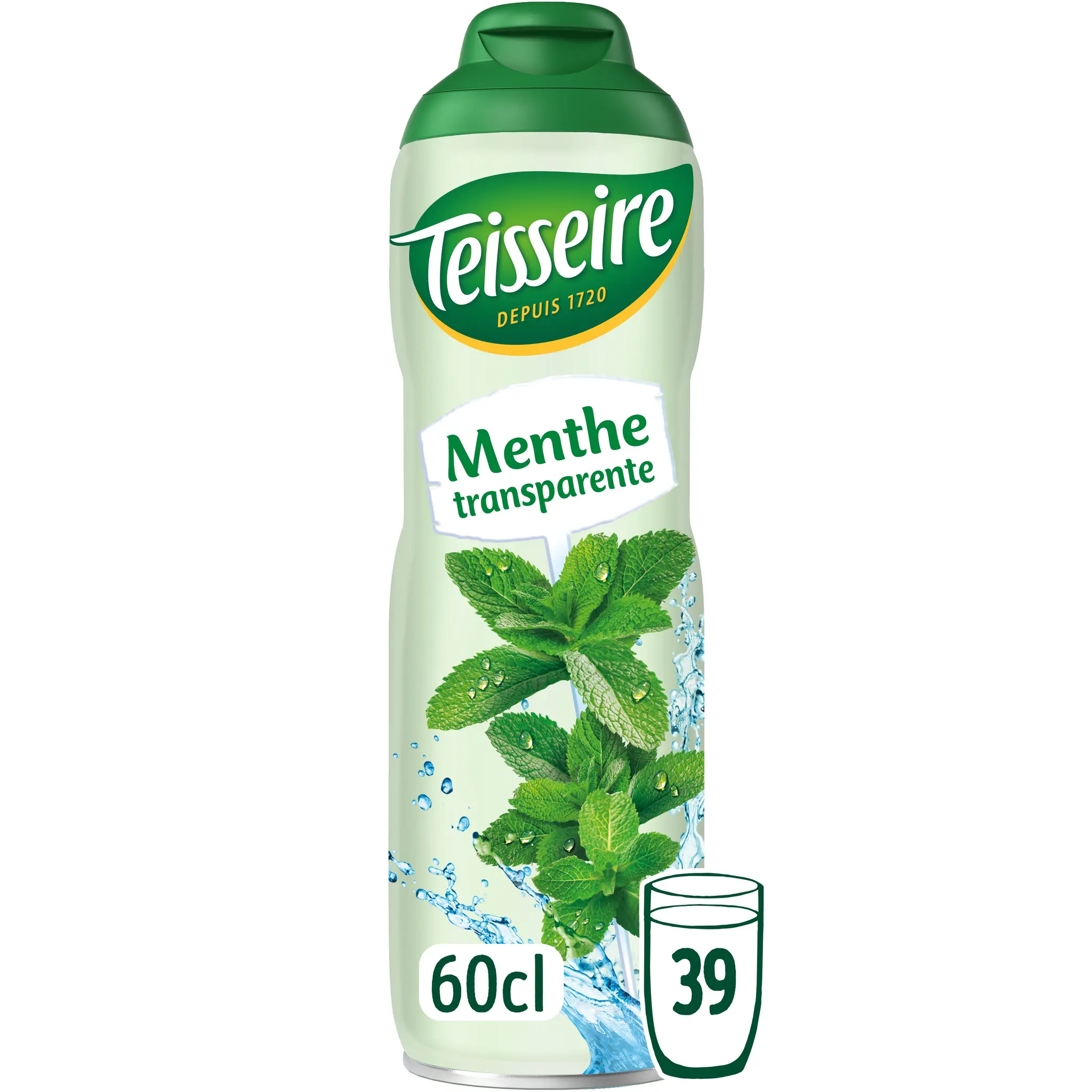TEISSEIRE Sirop menthe transparente bidon