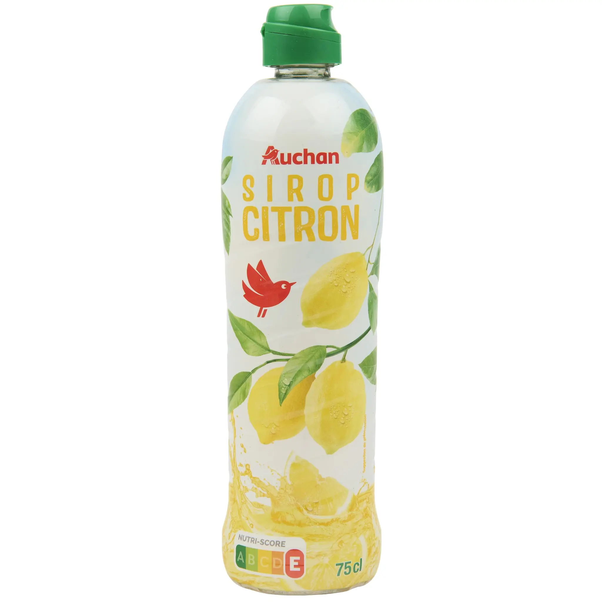 AUCHAN Sirop de citron bidon métal