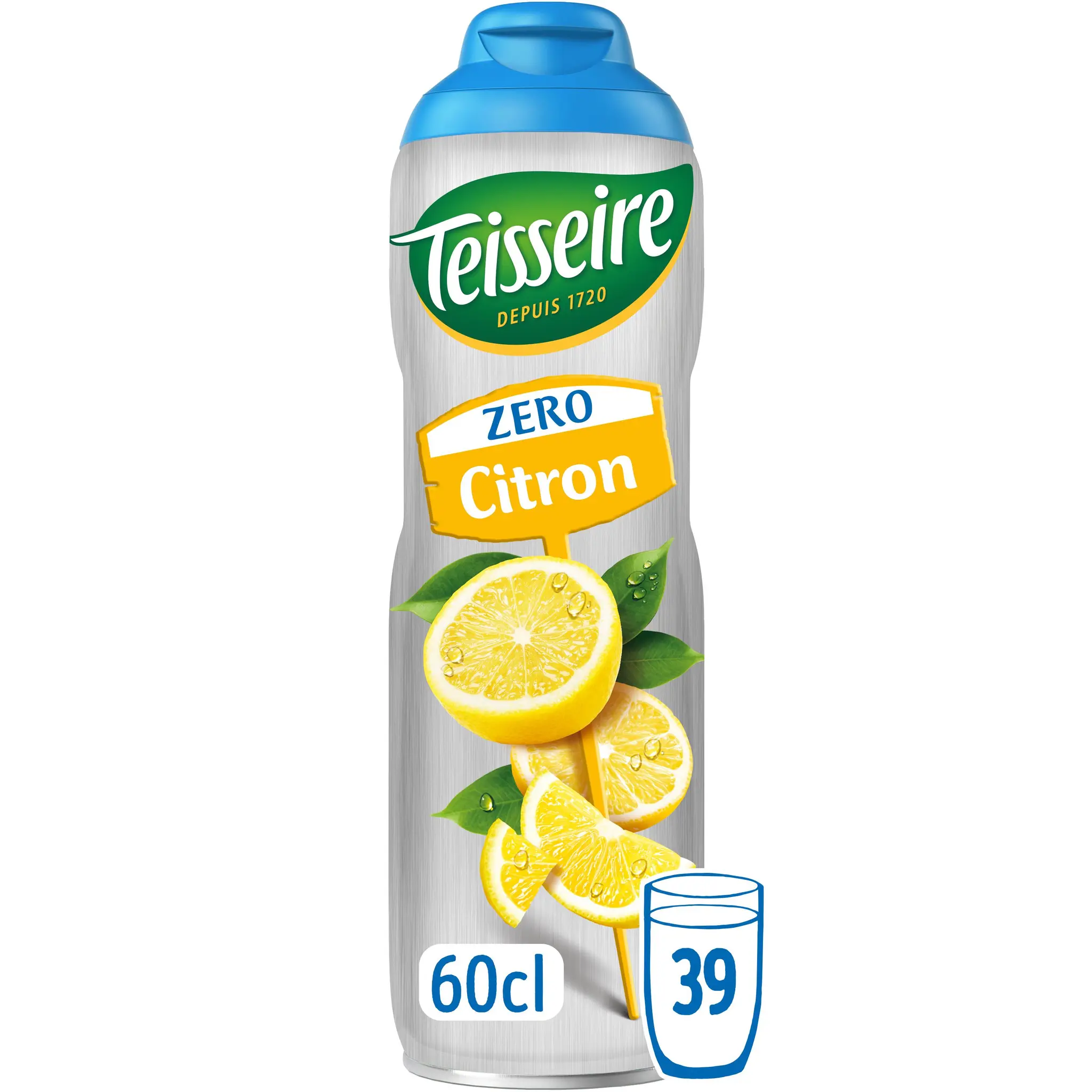 TEISSEIRE Sirop de citron 0% de sucre