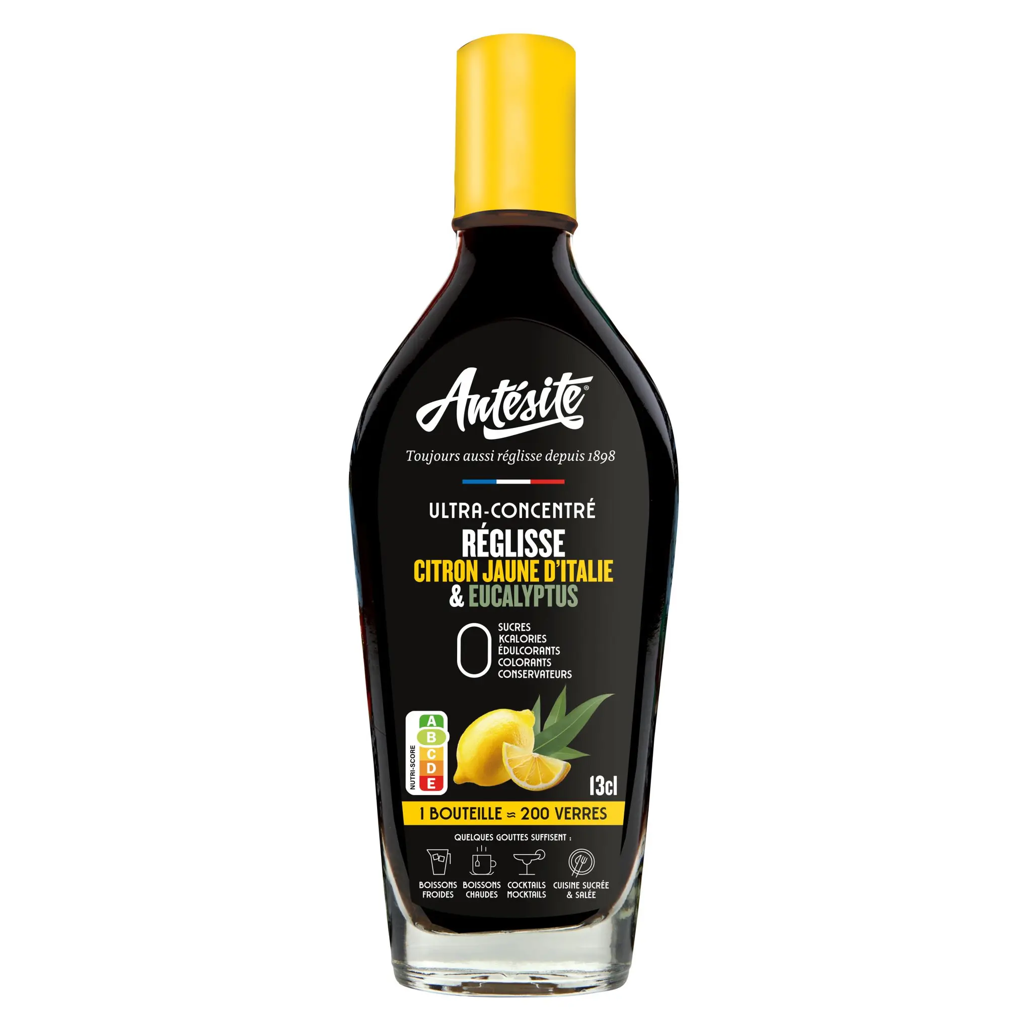 ANTESITE Sirop ultra concentré réglisse citron jaune et eucalyptus