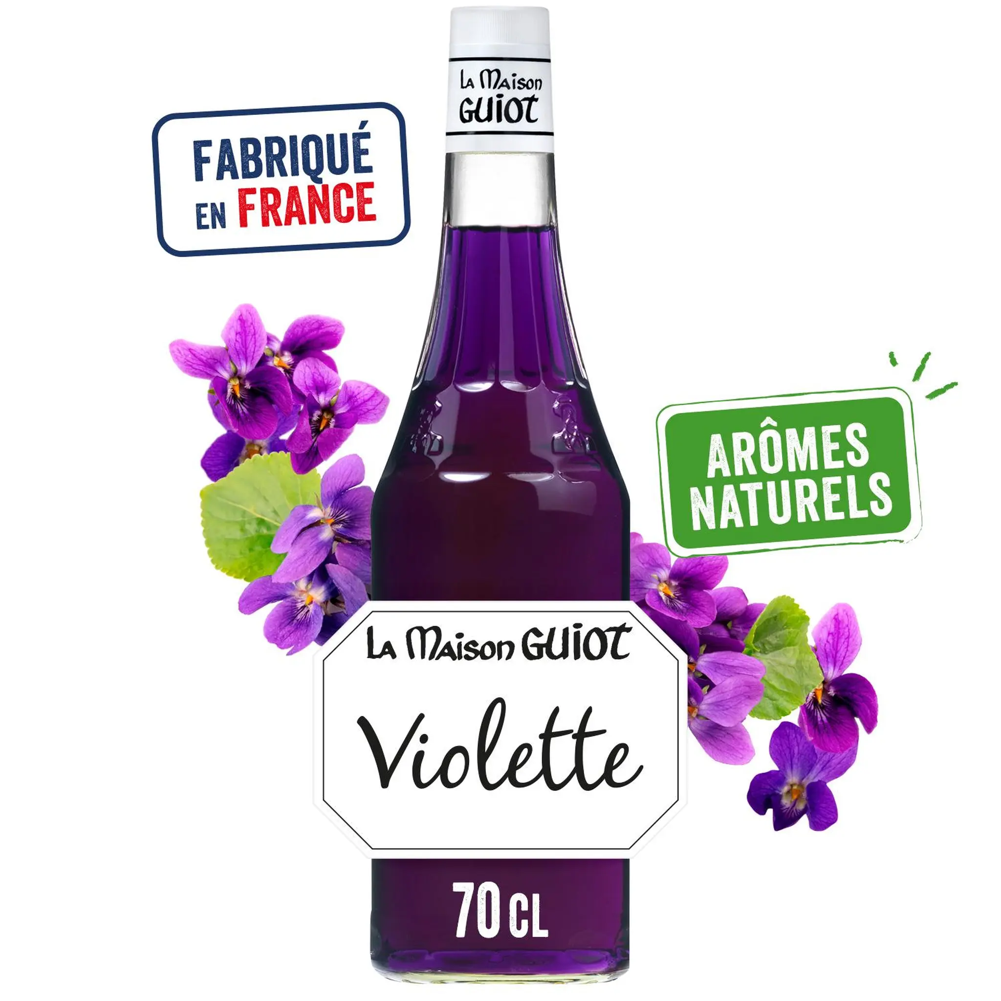 LA MAISON GUIOT Sirop de violette bouteille verre