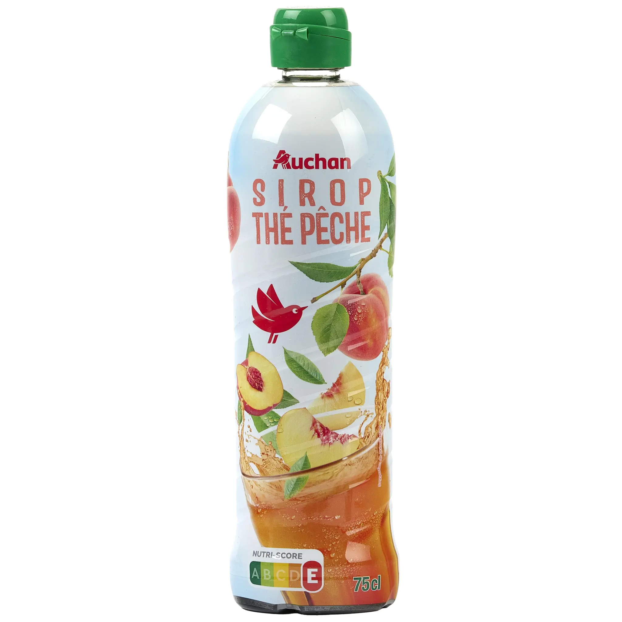 AUCHAN Sirop de thé à la pêche bidon plastique